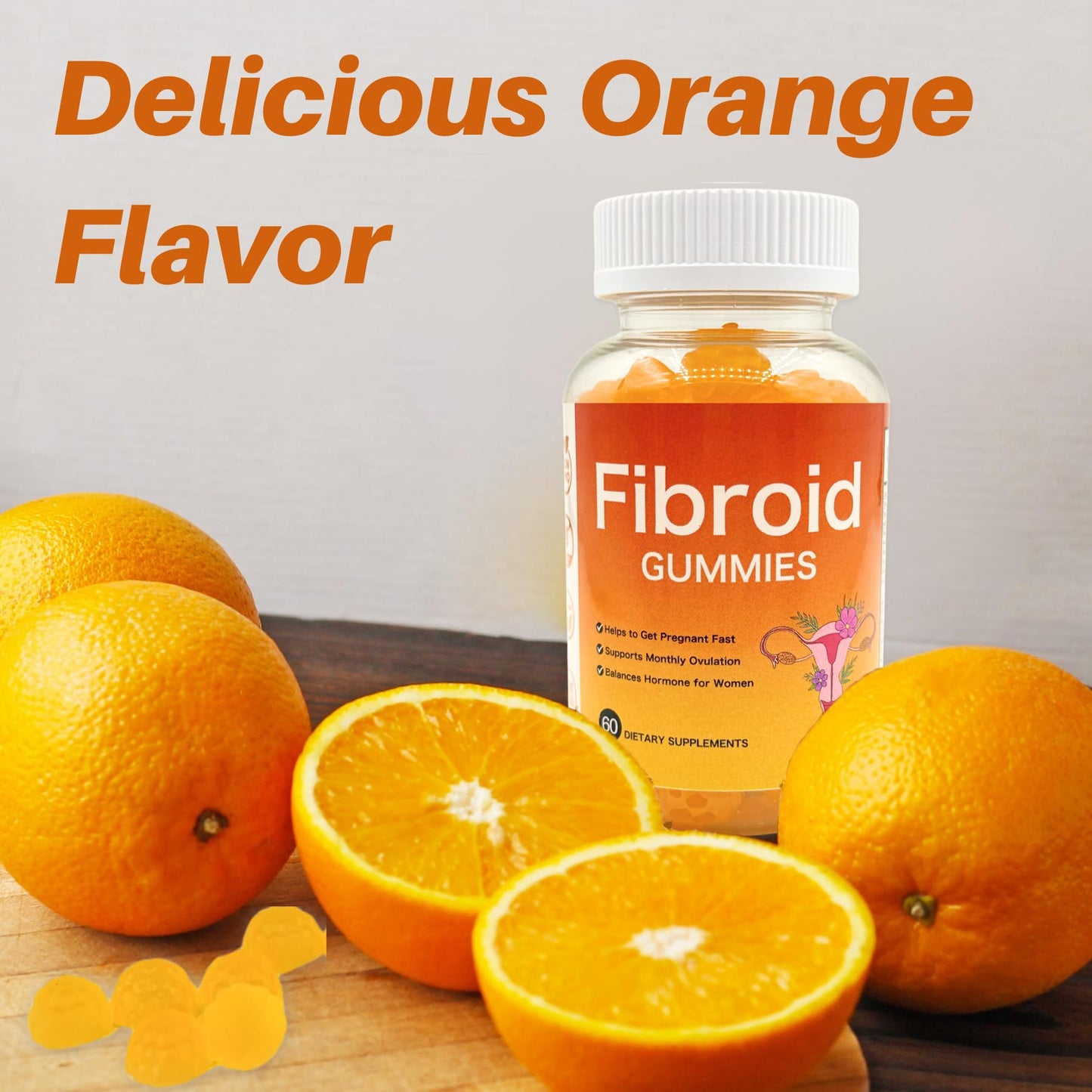 Siyolaherb Fibroid Shrink Gummies, 60 Count