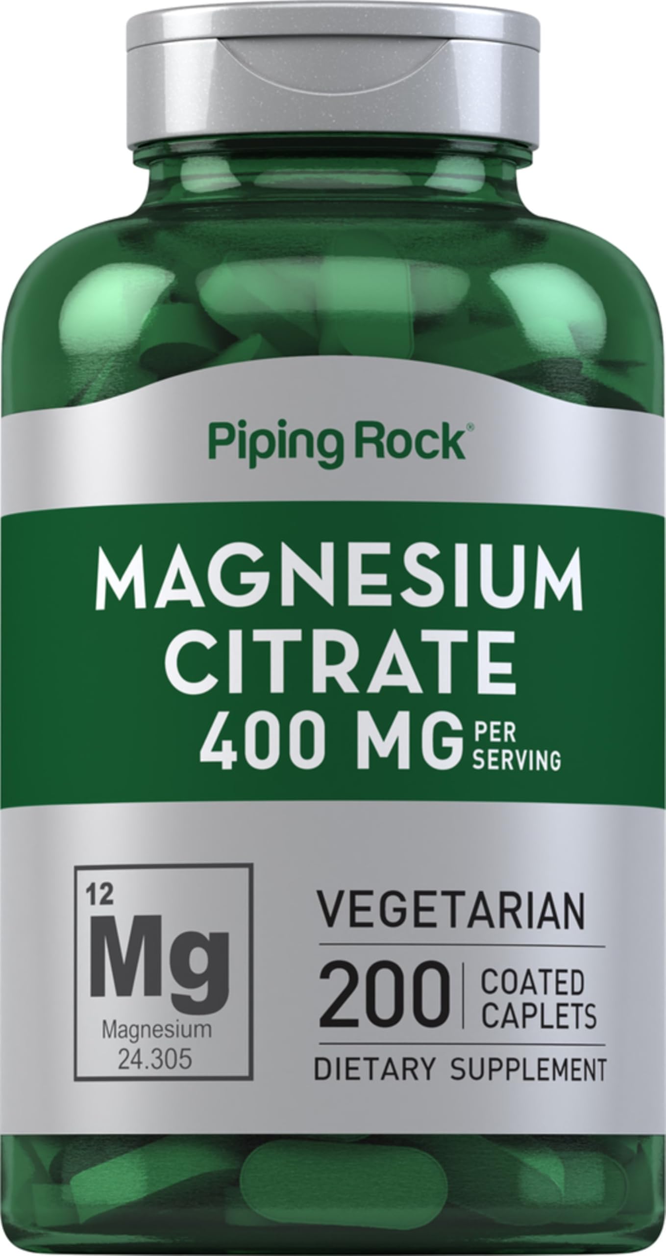 Piping Rock Magnesium Citrate 400 mg Caplets 200