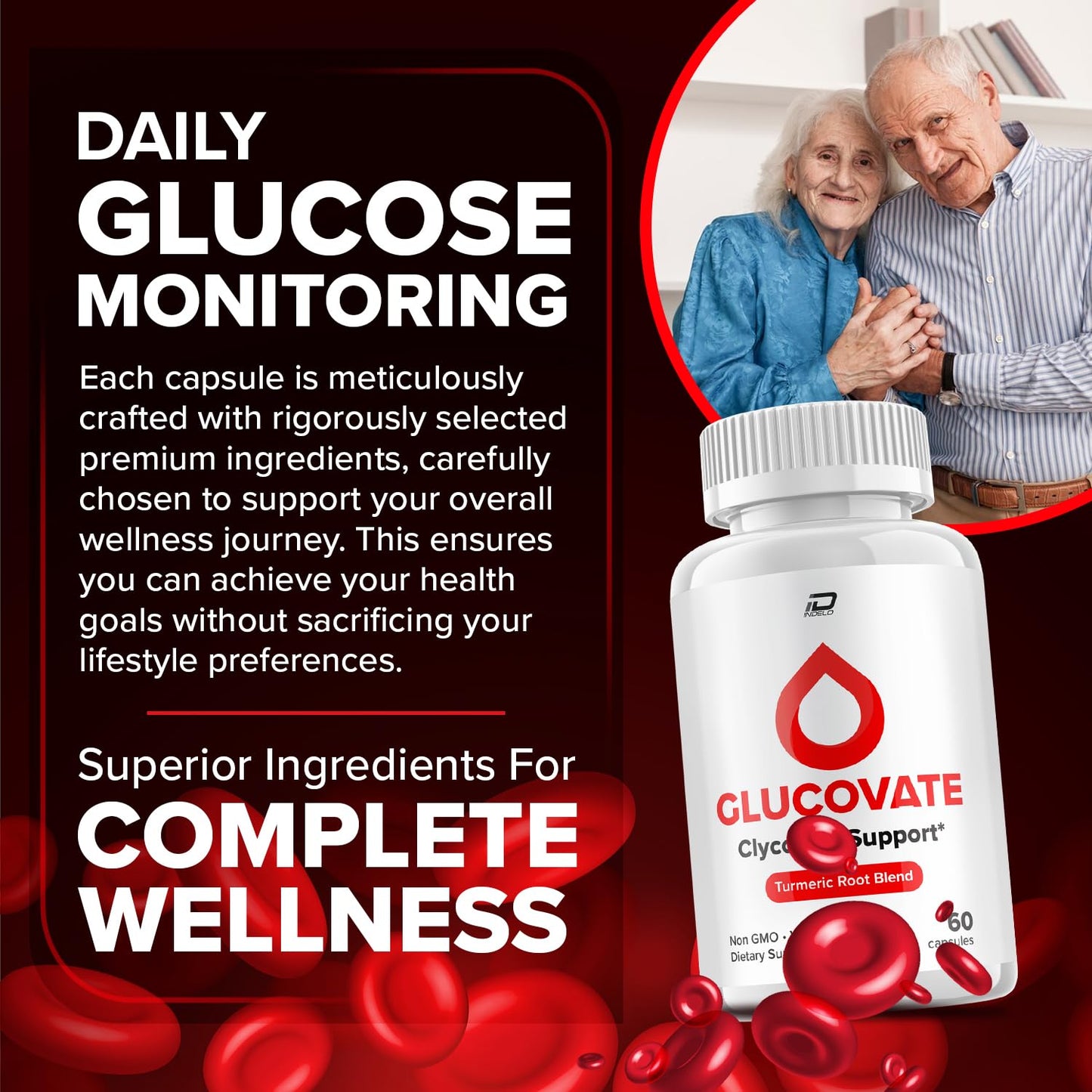 Indelo Glucovate Capsules 120 Capsules