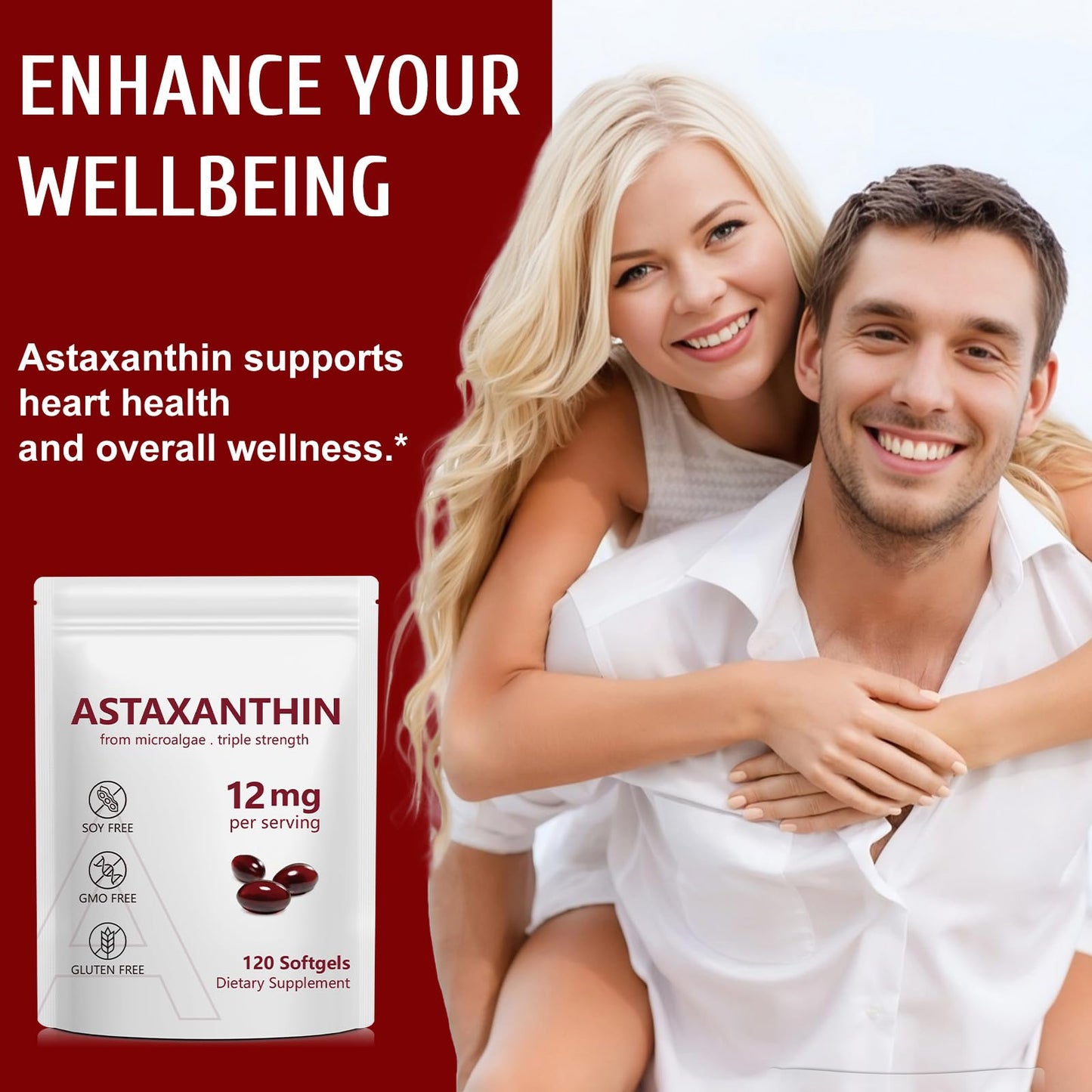 Daiasns Astaxanthin 12mg Softgel 120 Count