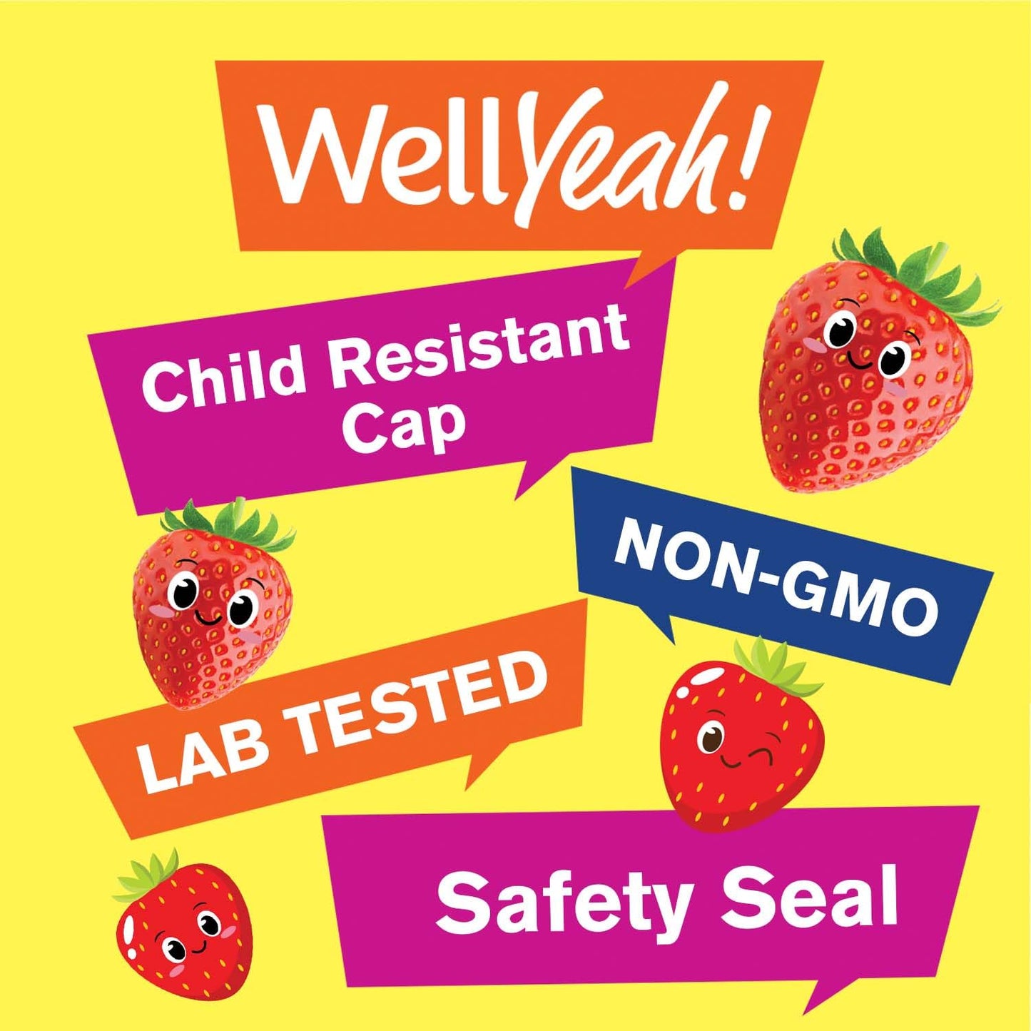 WellYeah B Complex Gummies for Kids 60 Count