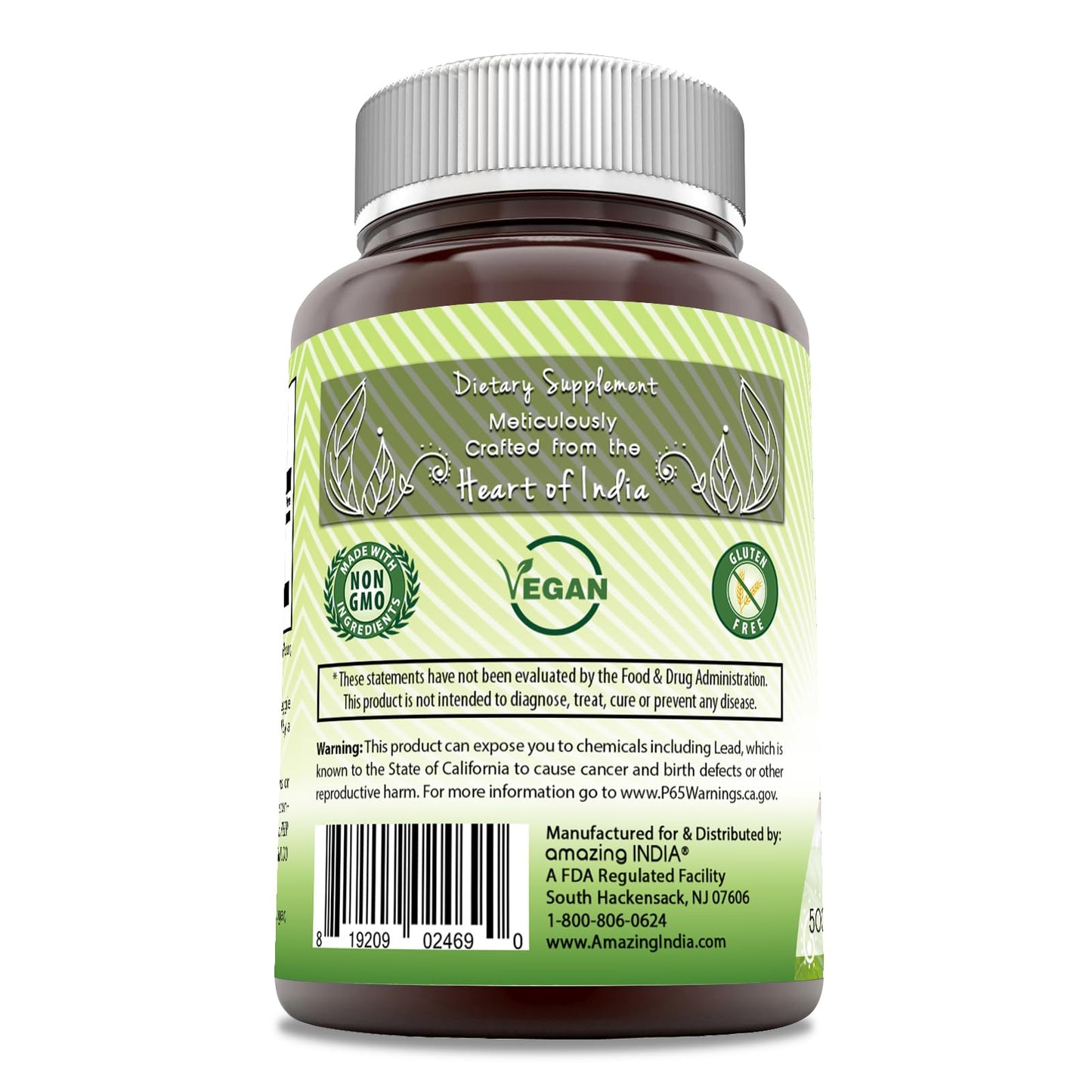 Amazing India Garlic 500 mg 120 Veggie Capsules Capsule 1