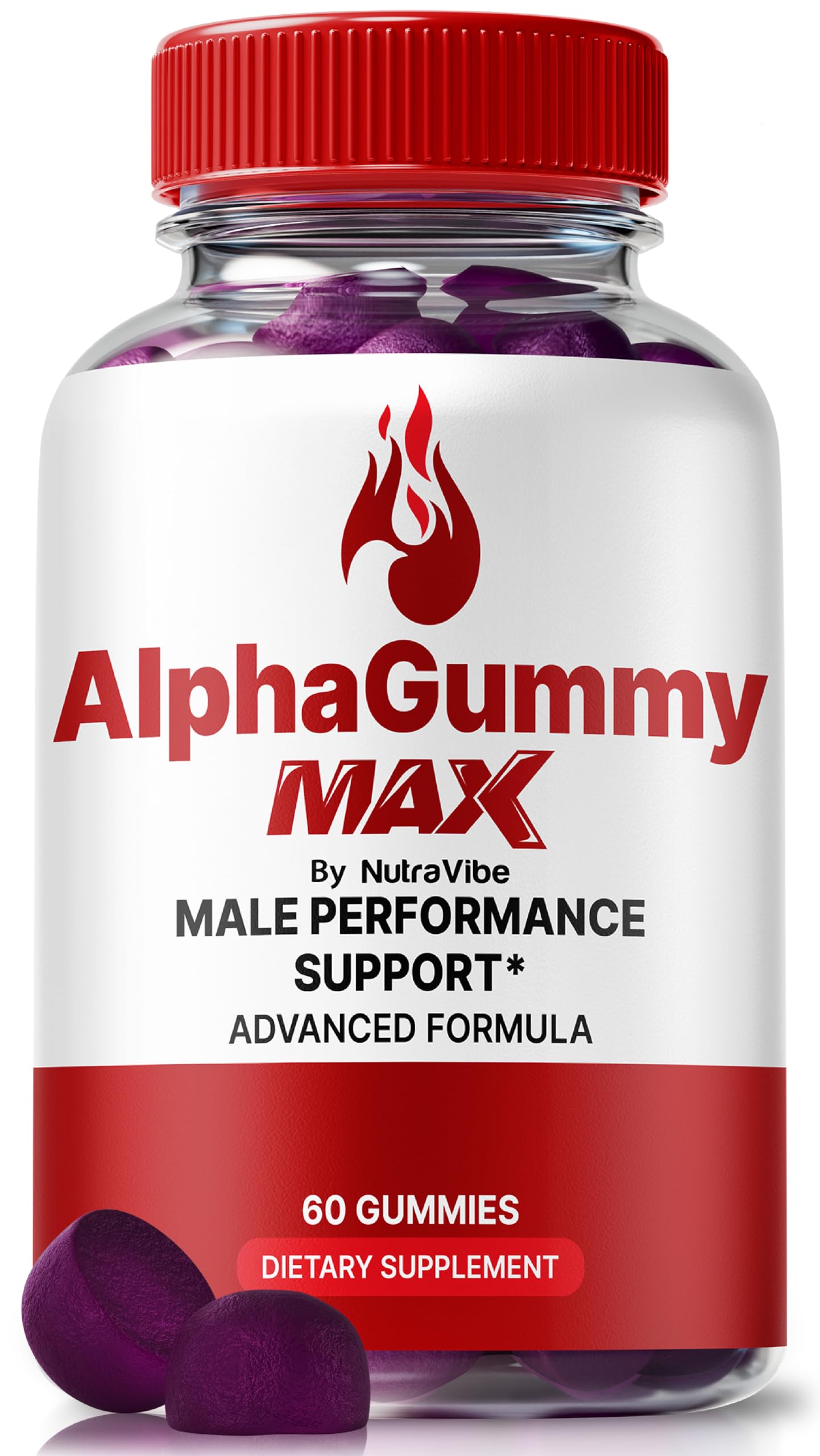 NutraVibe Alpha Gummy Max for Men Gummy 60 Gummies