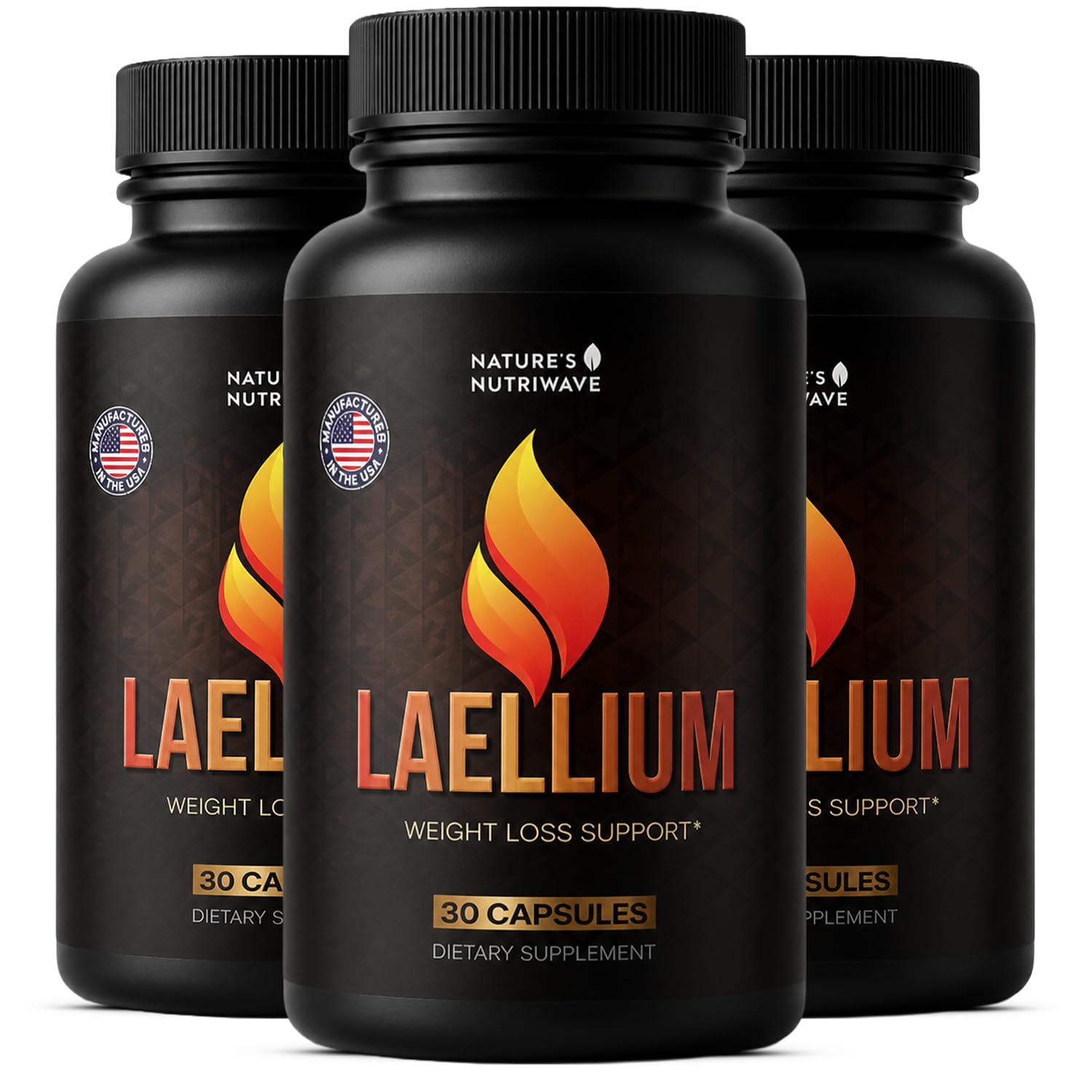 Nature’s NutriWave Laellium Daily Botanical Supplement with Organic Ginger Root, Ceylon Cinnamon, Apple Cider Vinegar & Fiber Blend 90 Capsules