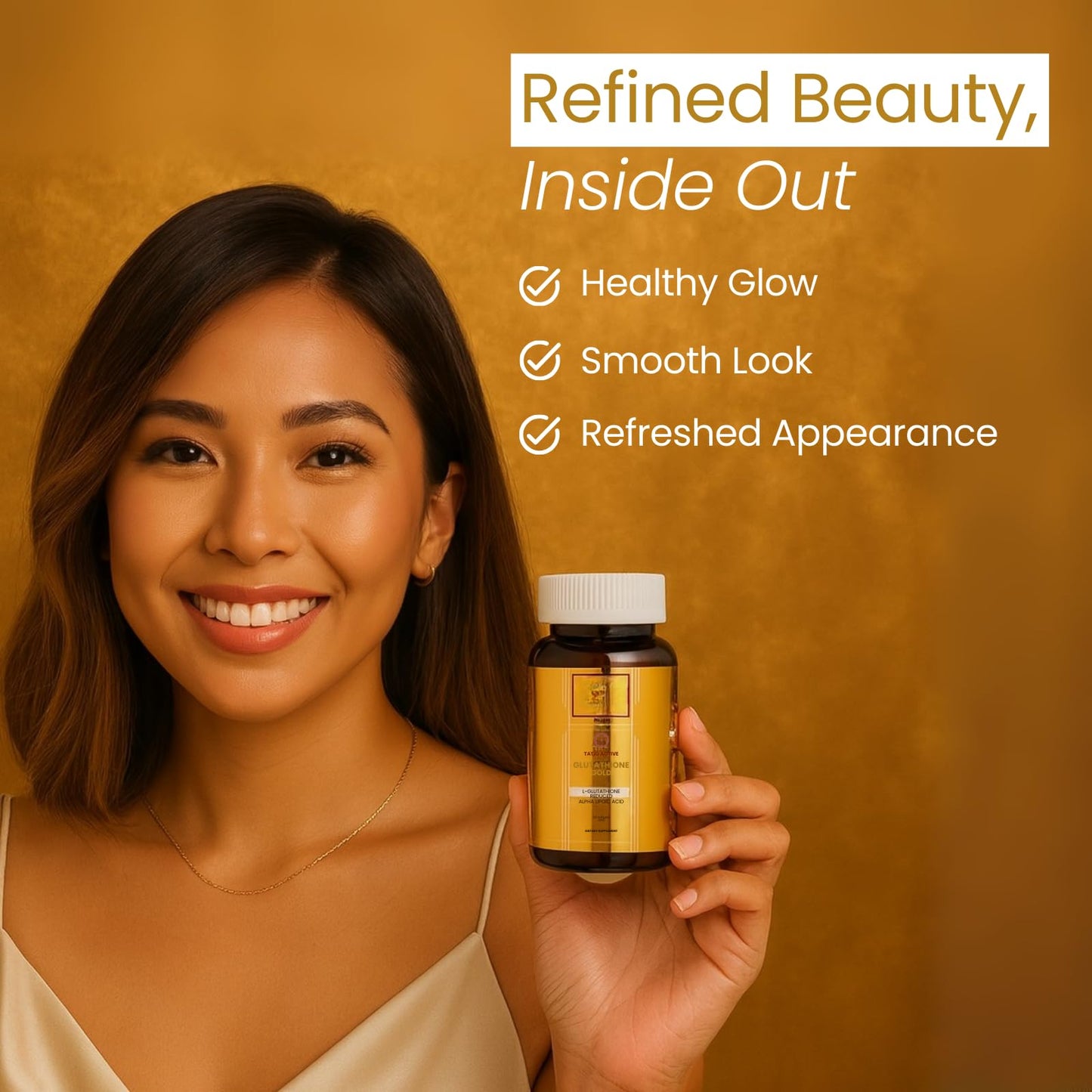 Tatiomax Gold Glutathione 1800mg with Collagen, Stem Cell, ALA & Vitamin C Capsule, 1 Count