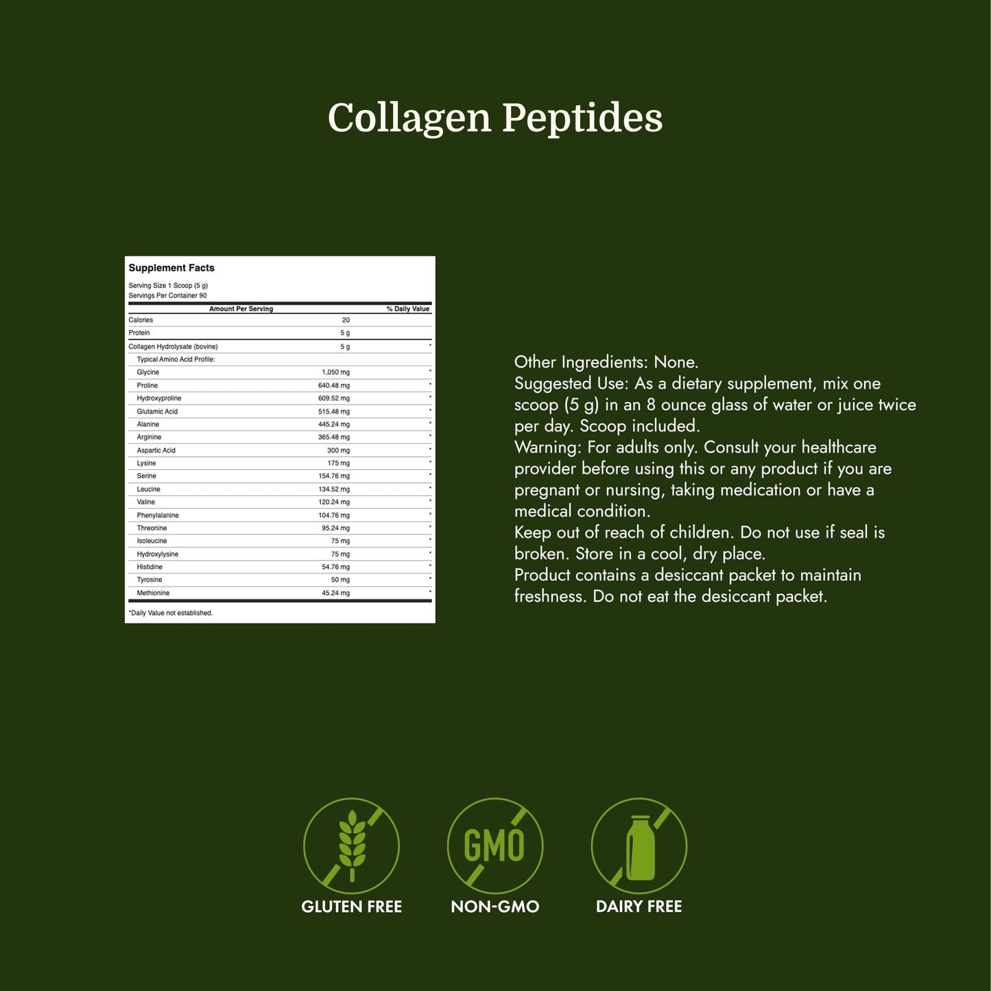 Swanson High Plains Collagen Hydrolysate Peptides Powder 16 oz