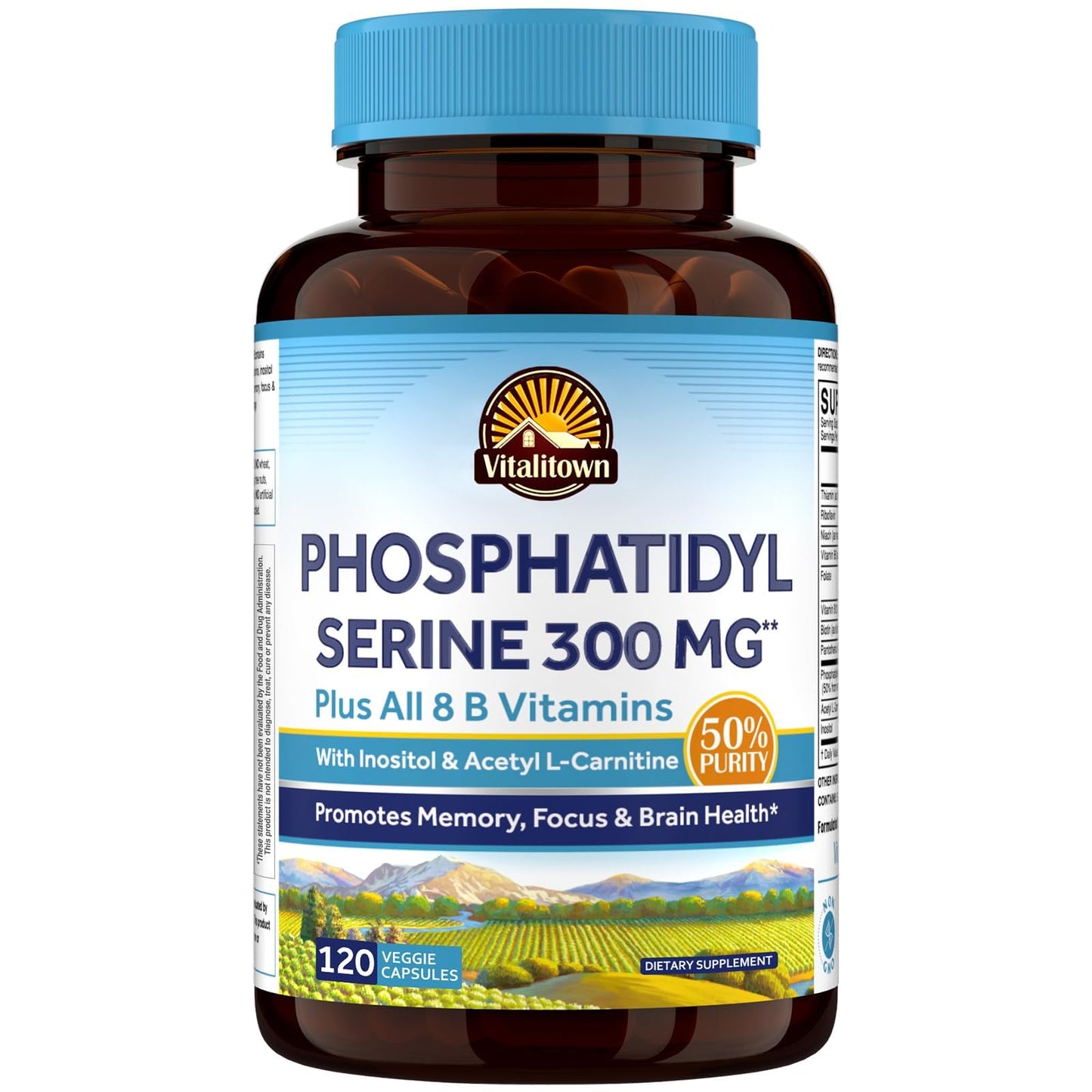 Vitalitown Phosphatidylserine 300mg Capsule, 120 Capsules