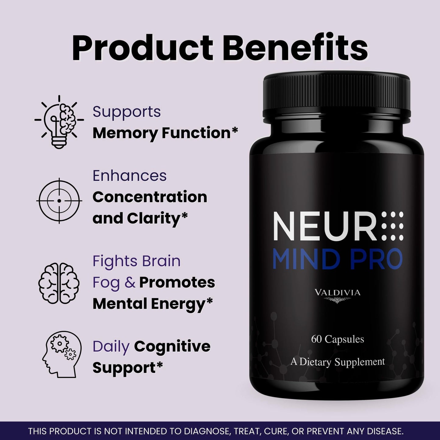 Valdivia Neuro Mind Pro Capsules, 300 Capsules
