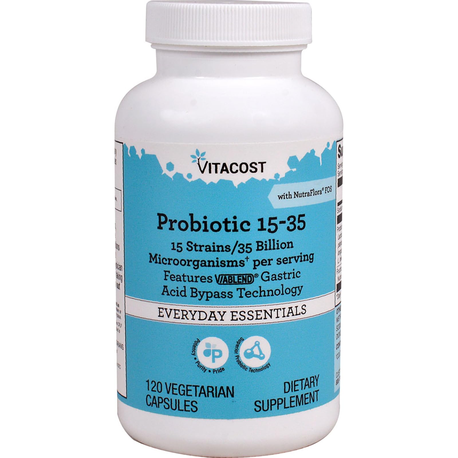 Vitacost Probiotic 15-35 with NutraFlora FOS Capsule 1 Count