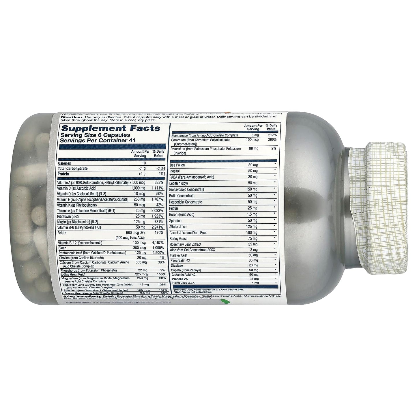 SOLARAY Spectro Multivitamin 250 Capsules