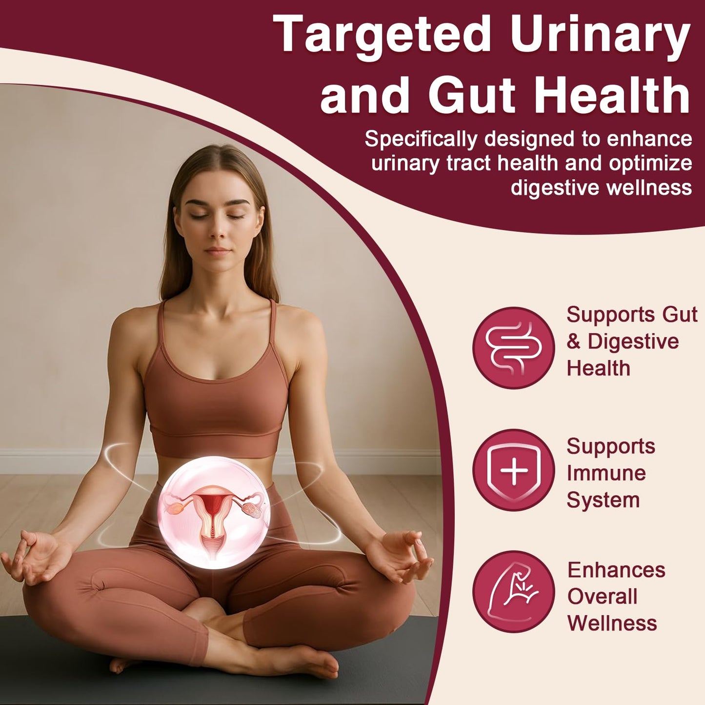 Nature Target Cranberry Pills with D-Mannose for Women Capsule, 120 Count