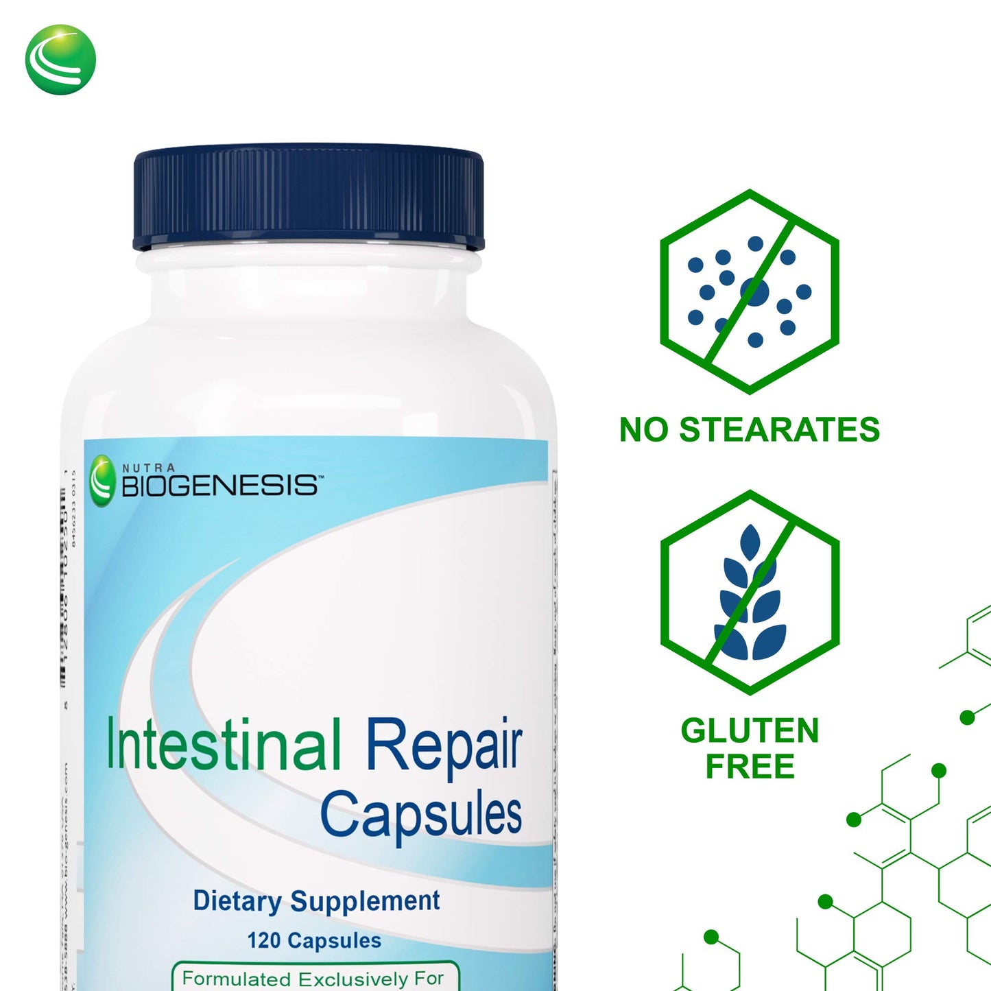 Nutra BioGenesis Intestinal Repair Capsules, 120 Capsules
