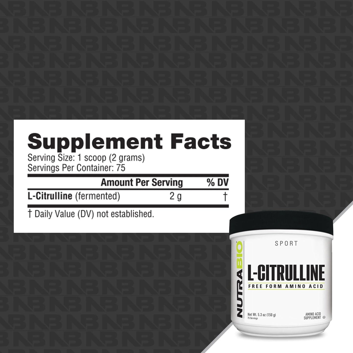 NutraBio L-Citrulline Powder 5.3 oz