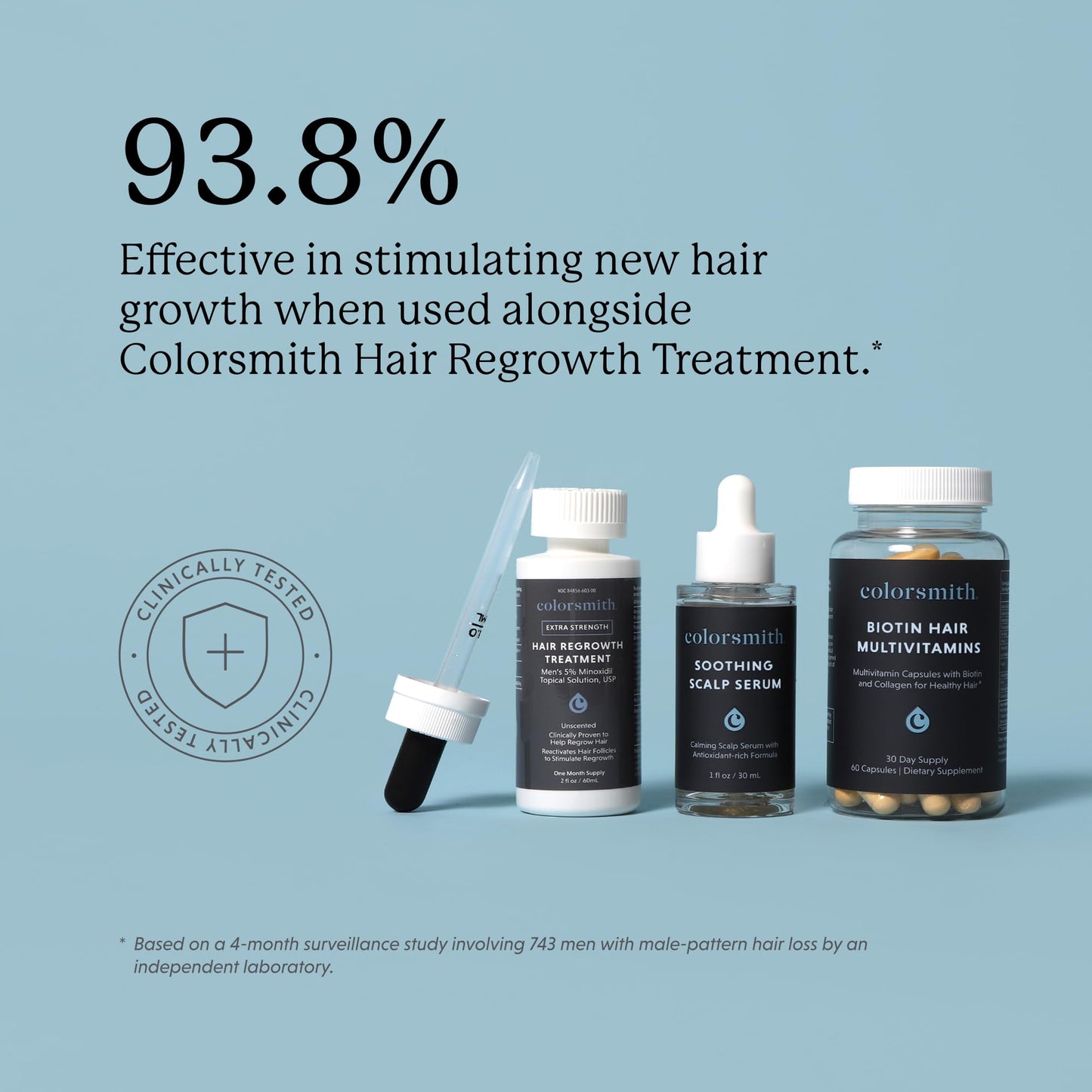 colorsmith Biotin Hair Multivitamins 2500mcg Biotin with Collagen, 60 Capsules