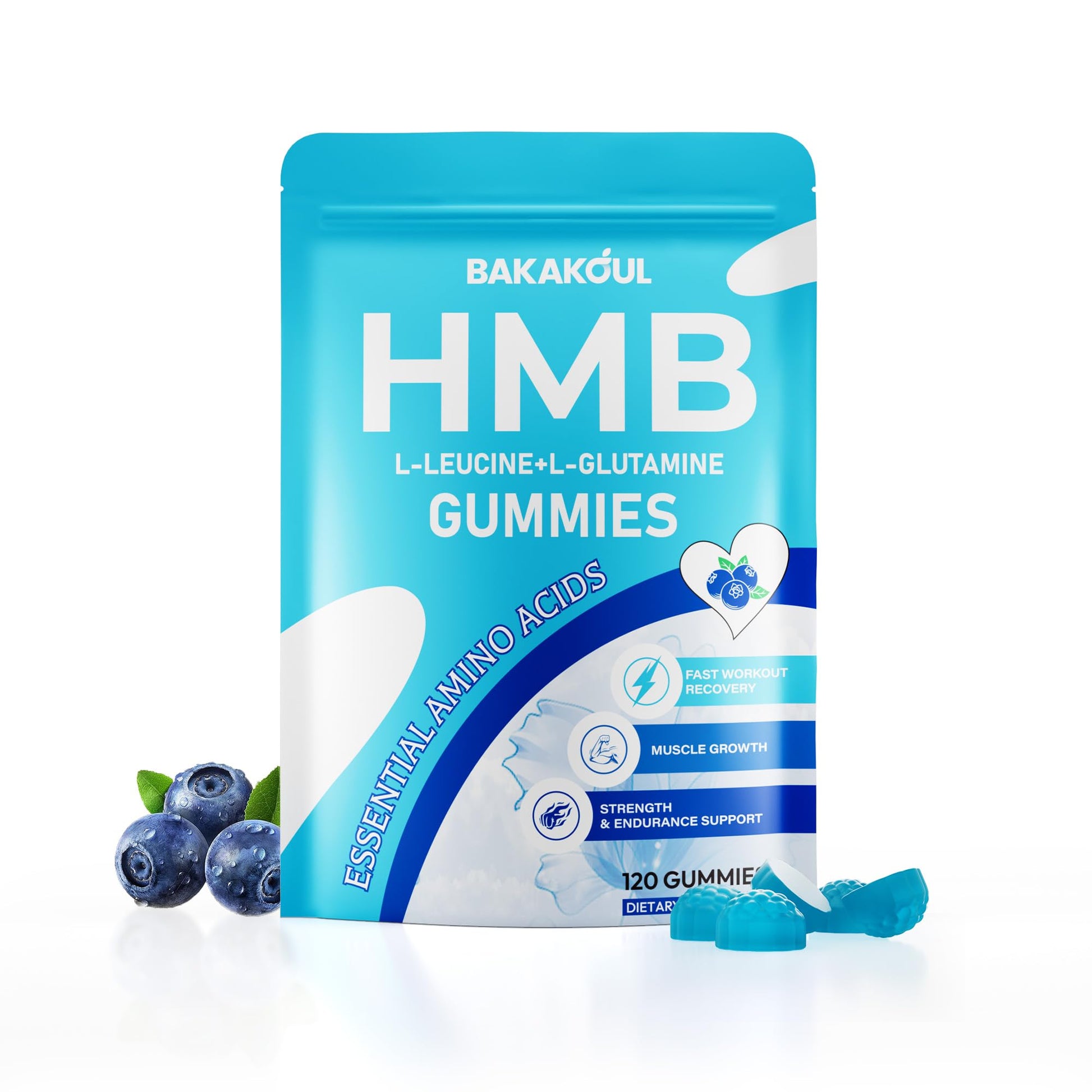BAKAKOUL HMB and L-Leucine Gummies, 360 Count