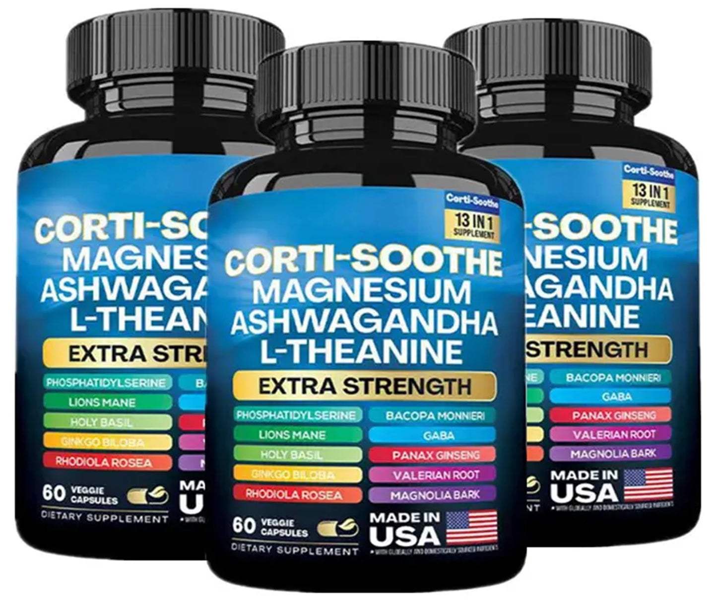 Zoyava Corti-Soothe Cortisol Supplement Capsules 60 Count