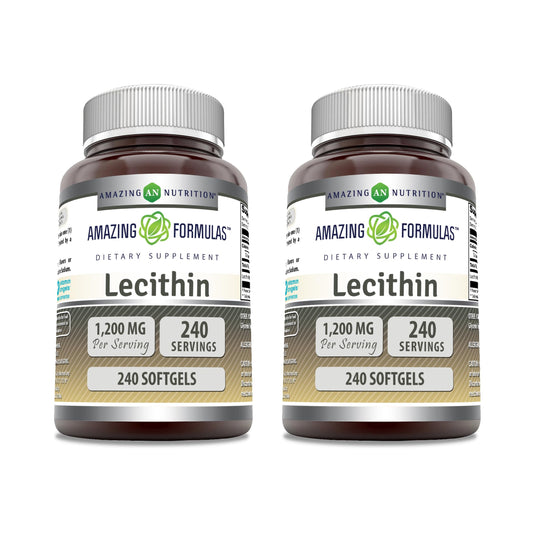 Amazing Nutrition Lecithin 1200 mg Softgels, 1 Count