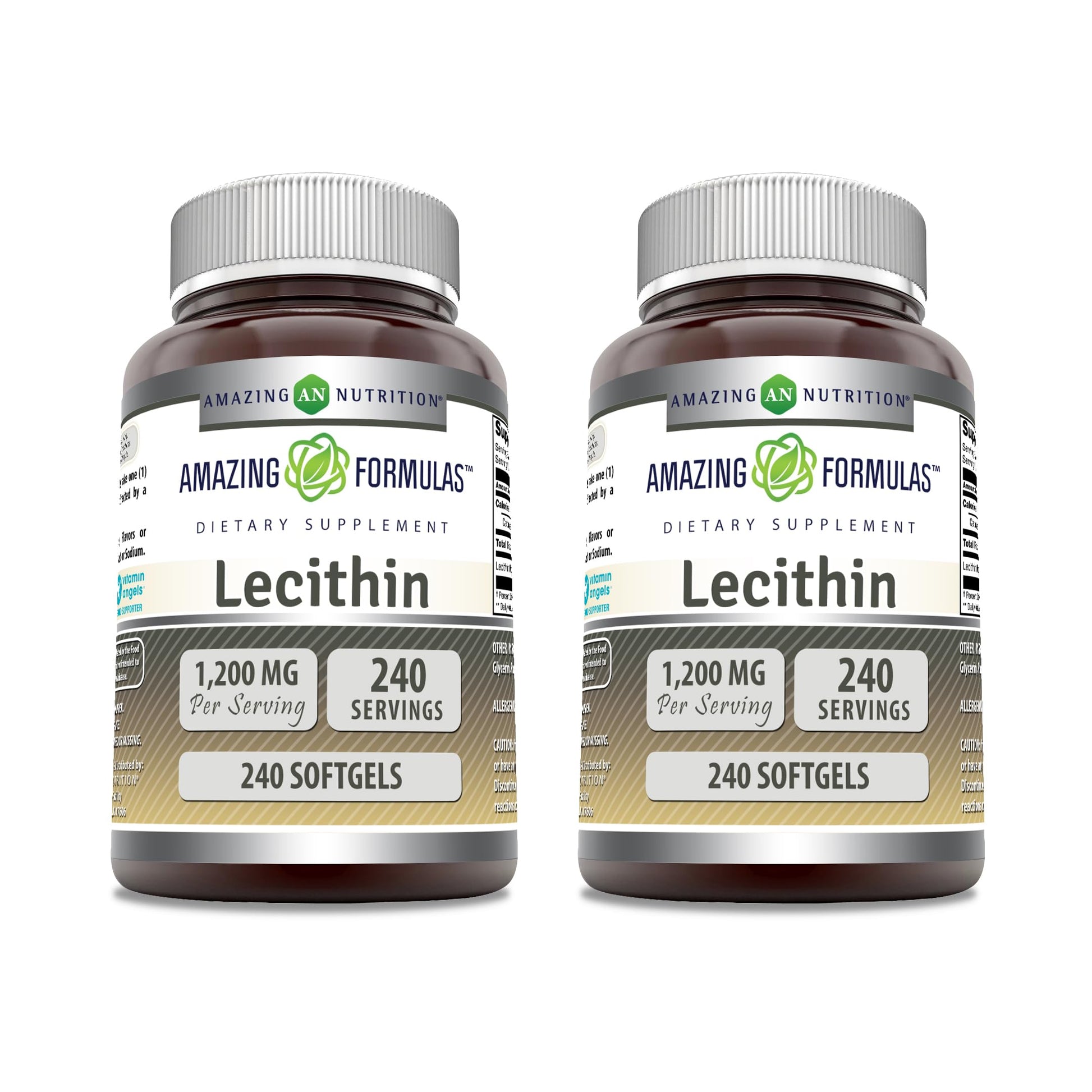 Amazing Nutrition Lecithin 1200 mg Softgels, 240 Count