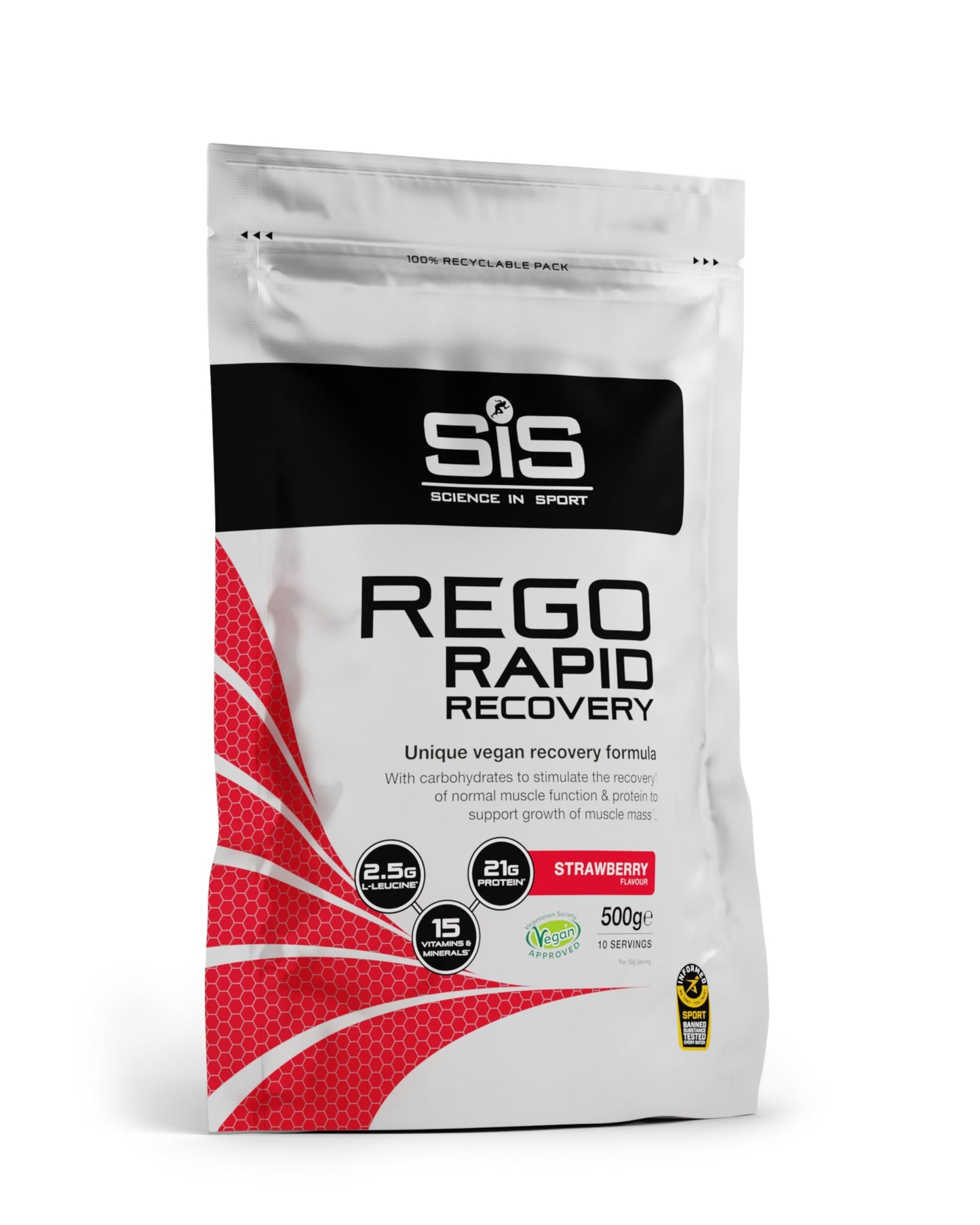 Science in Sport REGO Rapid Recovery Protein Powder, 17.6 oz