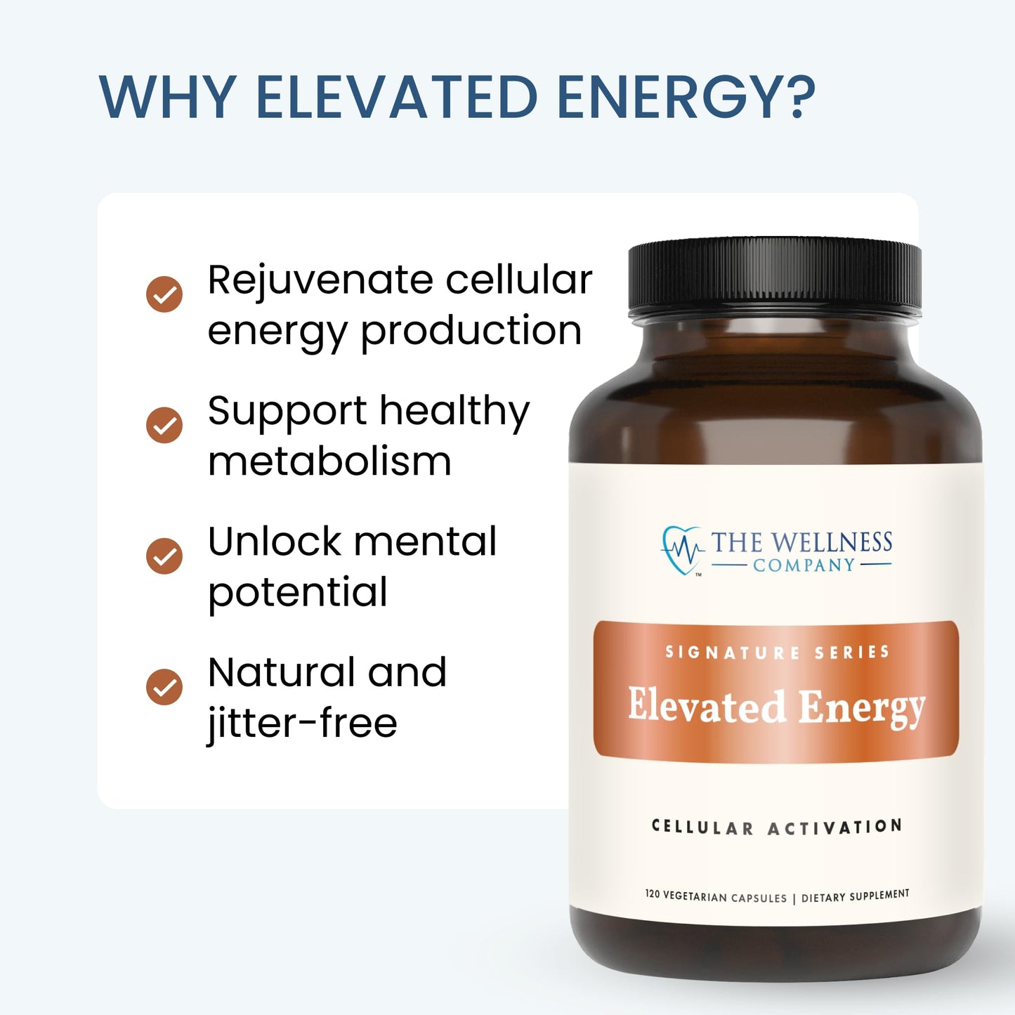 The Wellness Company Elevated Energy Capsule 60 Count