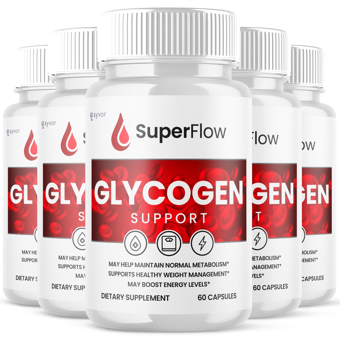 Syvor Super Flow Glycogen Support Capsules, 300 Count