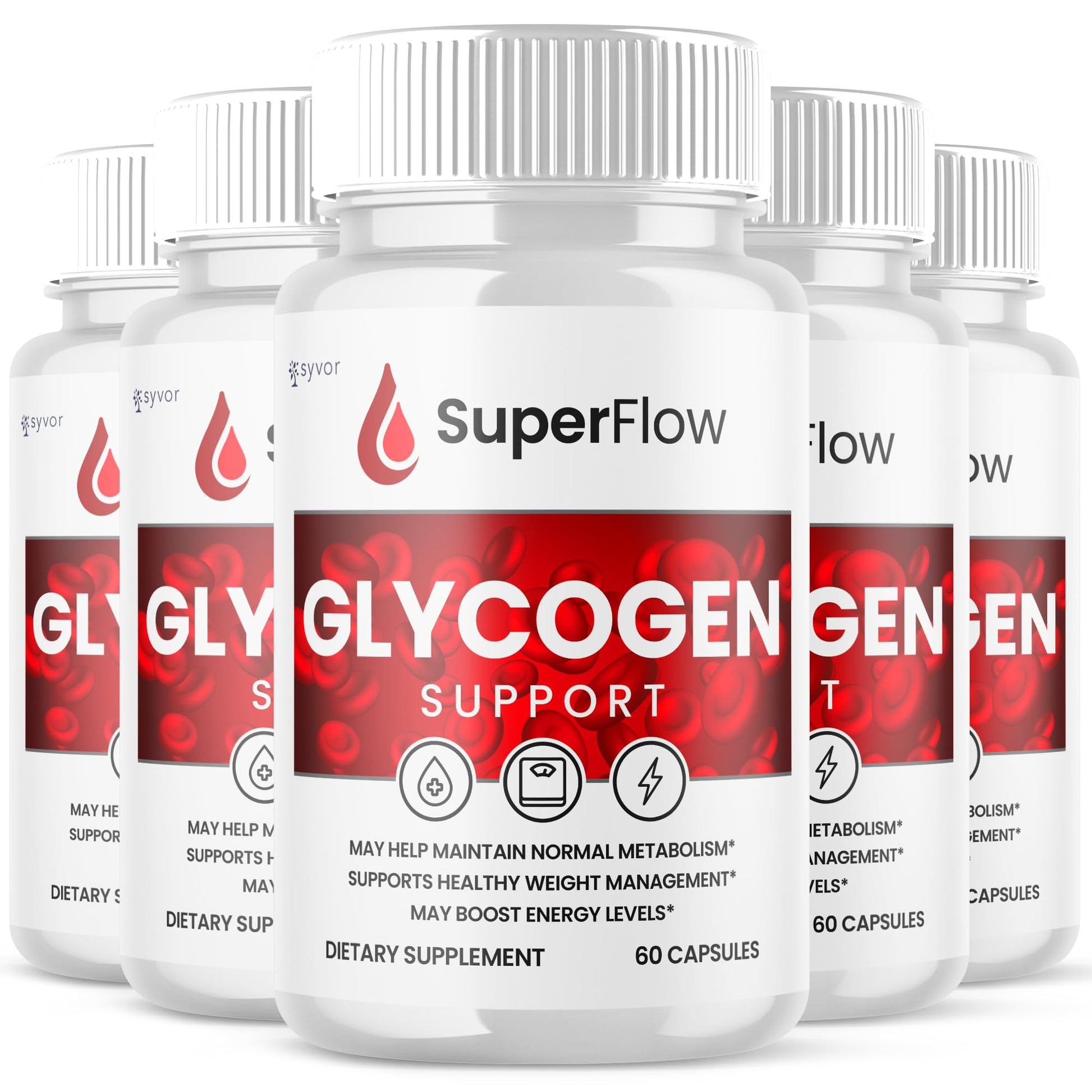 Syvor Super Flow Glycogen Support Capsules, 300 Count