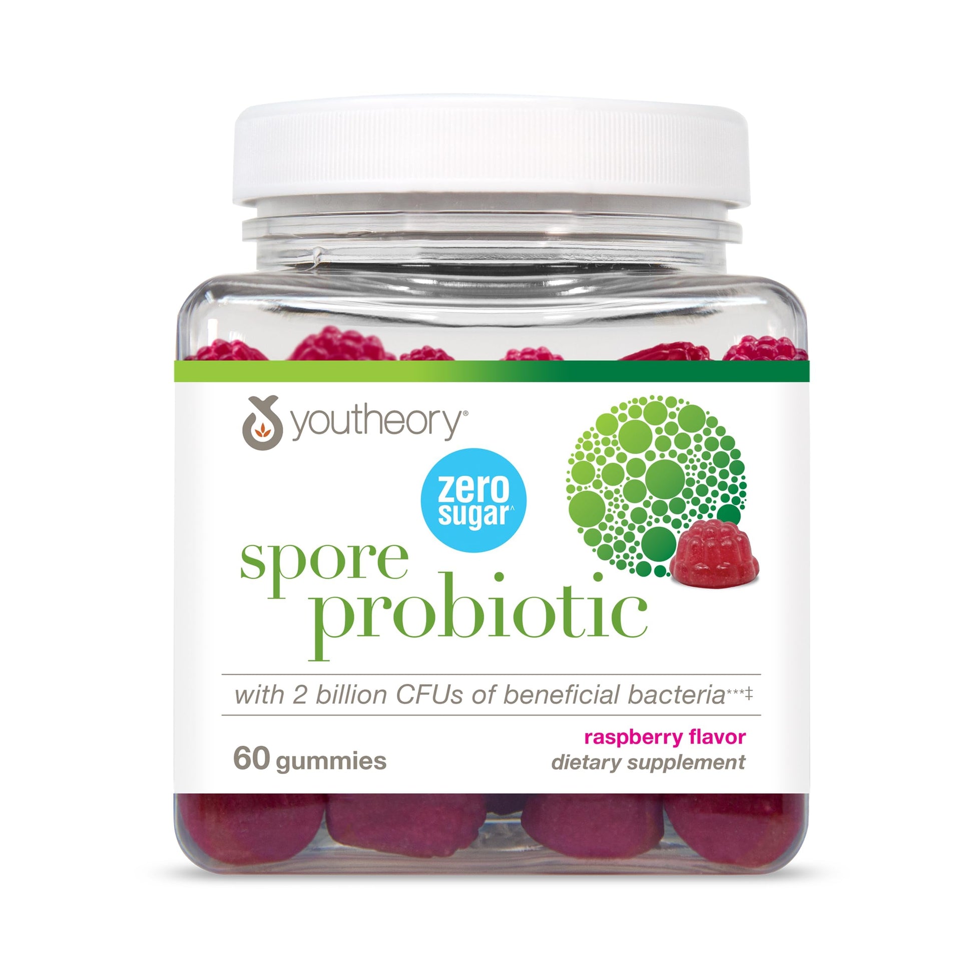 Youtheory Spore Probiotic Gummies 60 Gummies