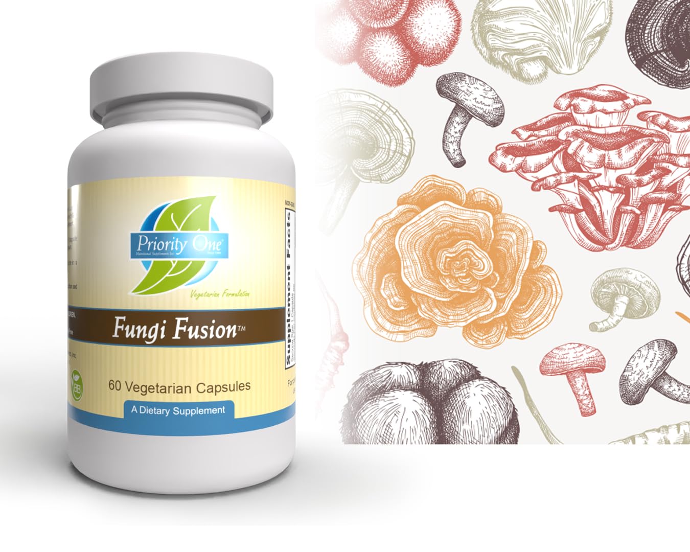 Priority One Fungi Fusion Capsules, 60 Count