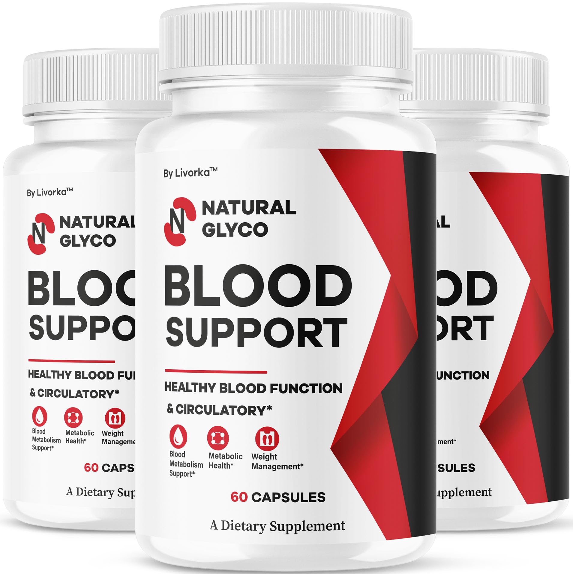 LIVORKA Natural Glyco Support Glycogen Supplement Premium Advanced Formula Capsules 180 Capsules