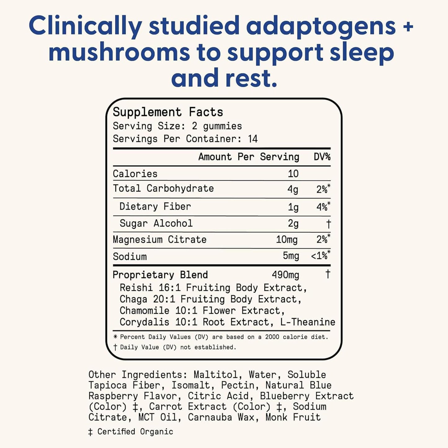SuperMush Sleep Gummies for Adults 28 Count