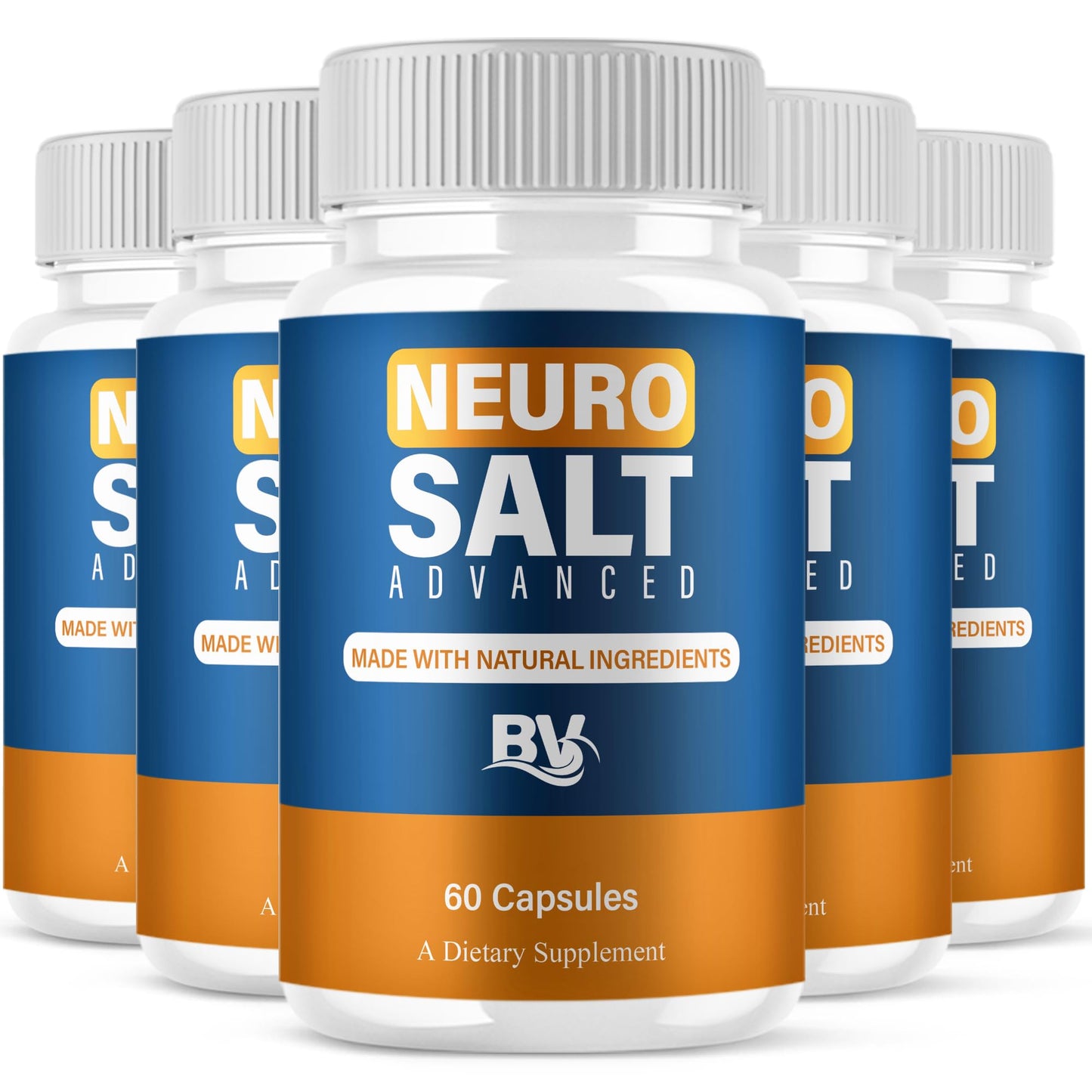 BLUE VIBE Neuro Salt Advanced Premium Health and Wellness Nootropic Capsules, 300 Capsules