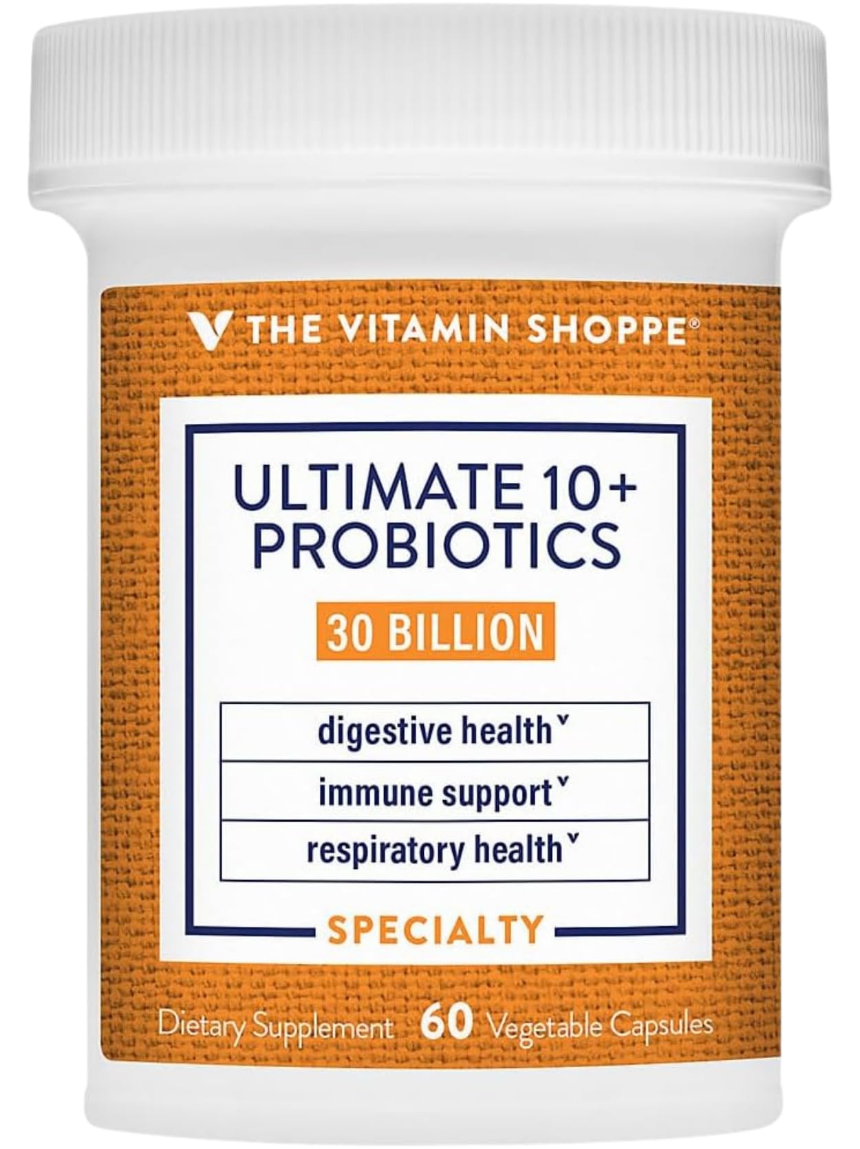 The Vitamin Shoppe Brand Ultimate 10+ Probiotics 13B CFUs Capsules 60 Count