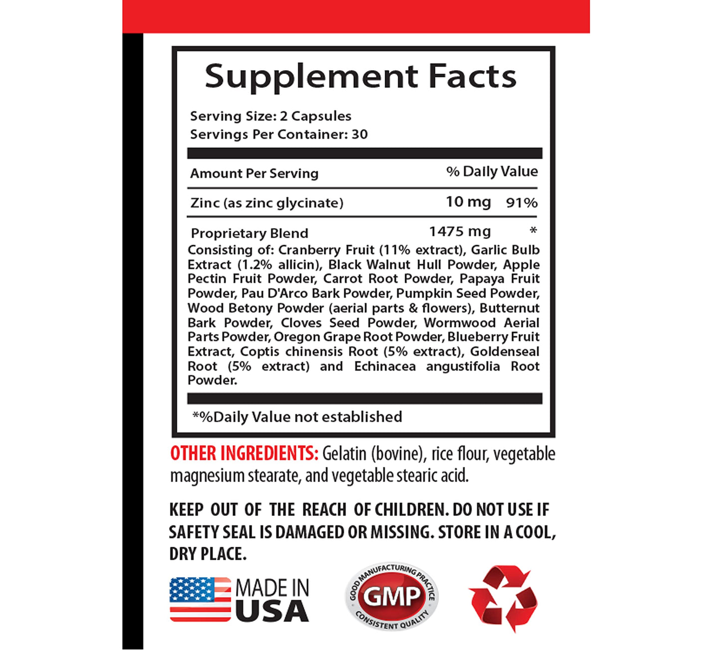 VIP Supplements Black Walnut and Wormwood Capsules, 60 Capsules