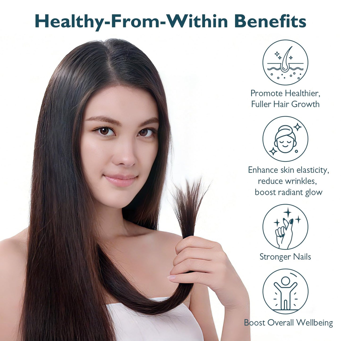 beobeu Hair Skin and Nails Biotin Gummy 60