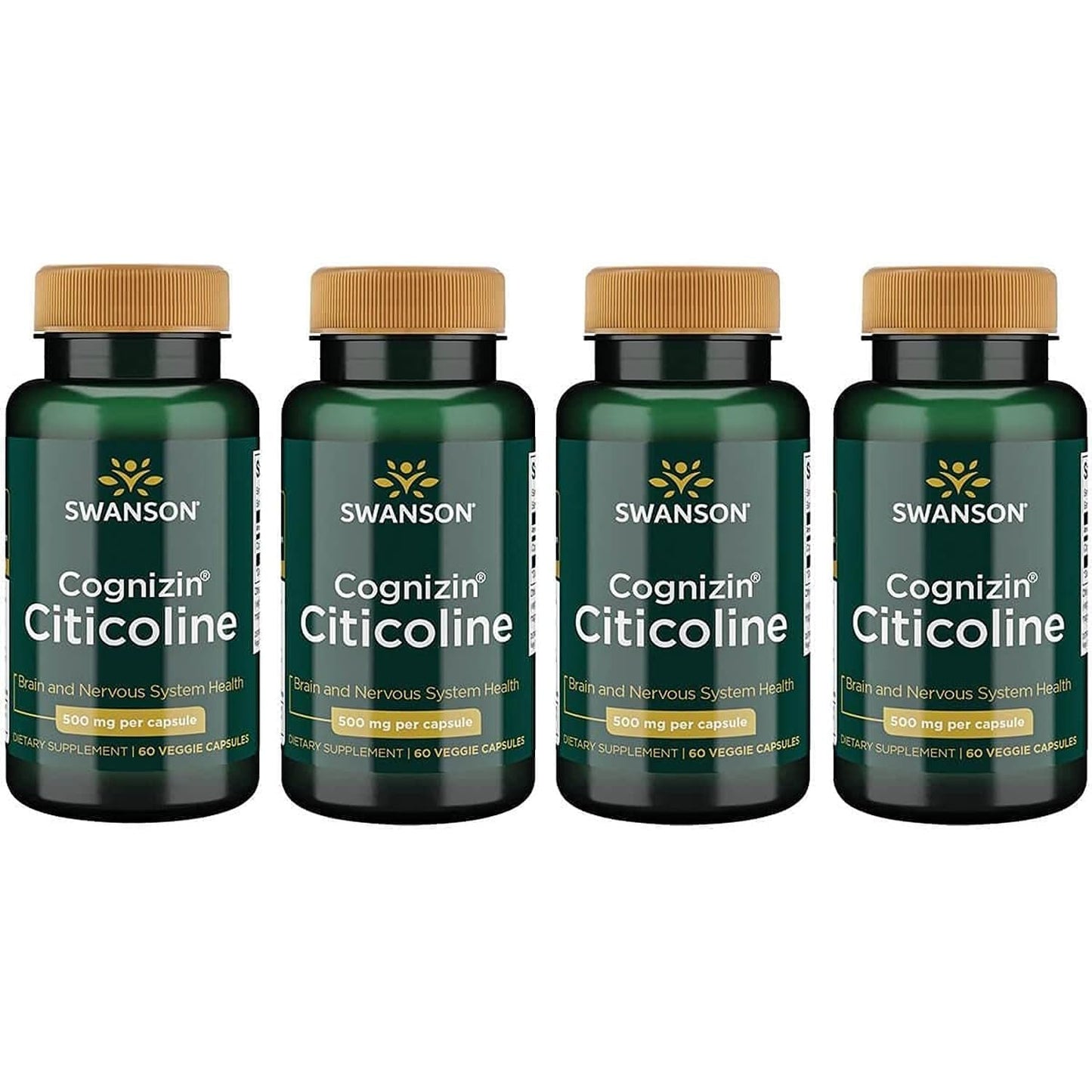 Swanson Cognizin Citicoline Brain Health Supplement Veggie Capsules 240