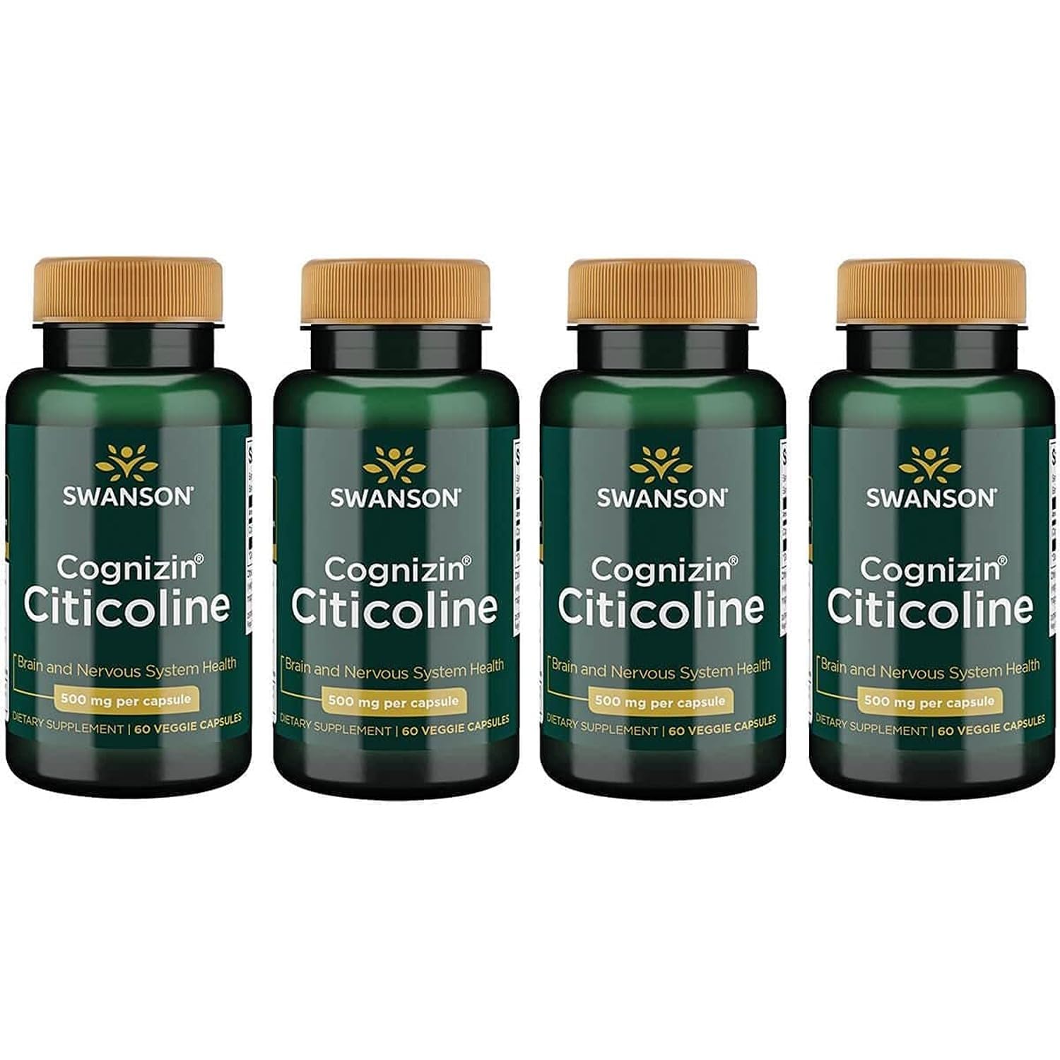 Swanson Cognizin Citicoline Brain Health Supplement Veggie Capsules 240