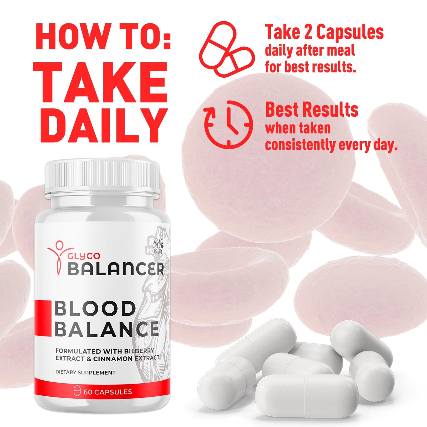 MJO Glyco Balancer Capsules 180 Capsules