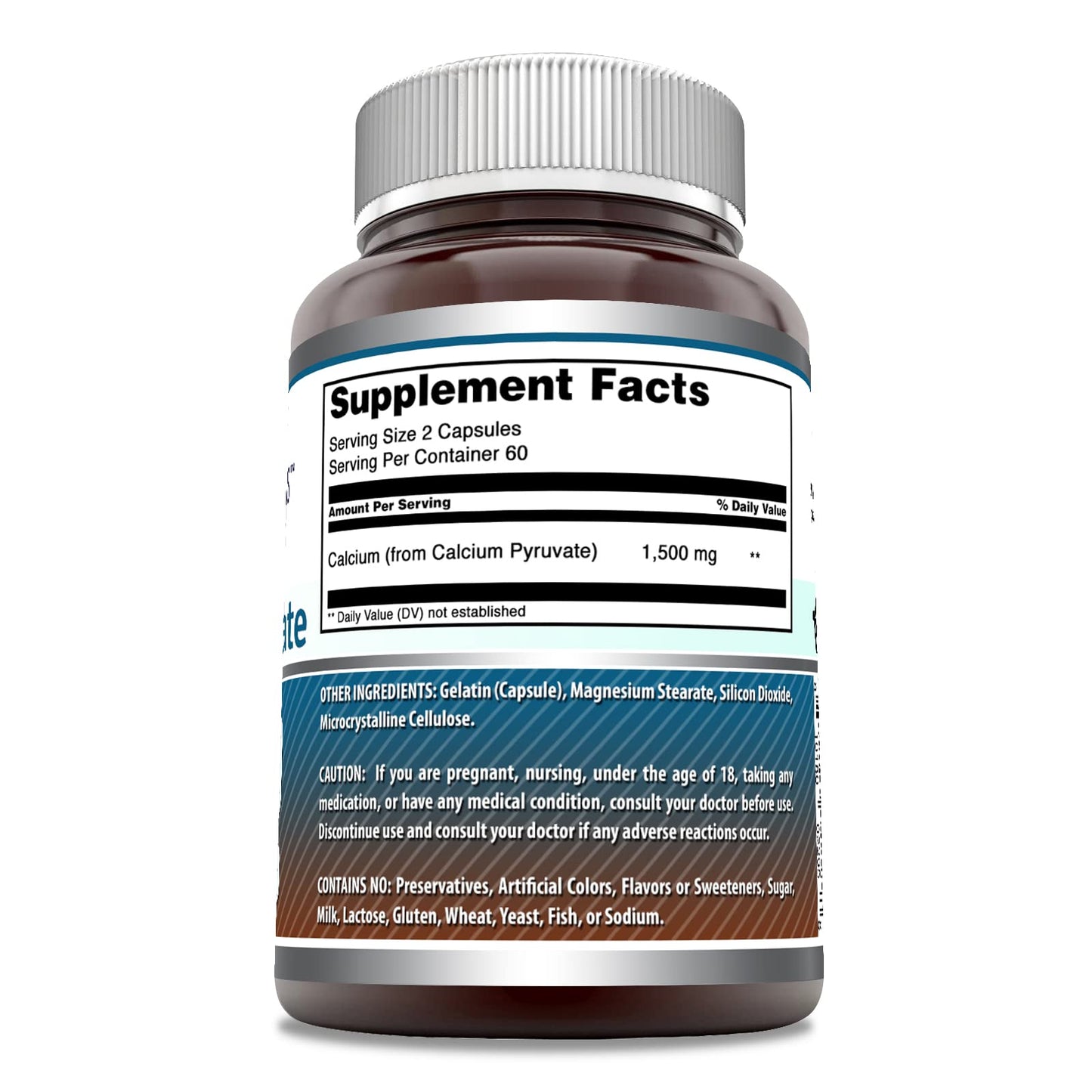 Amazing Nutrition Calcium Pyruvate Supplement Capsule, 120 Count