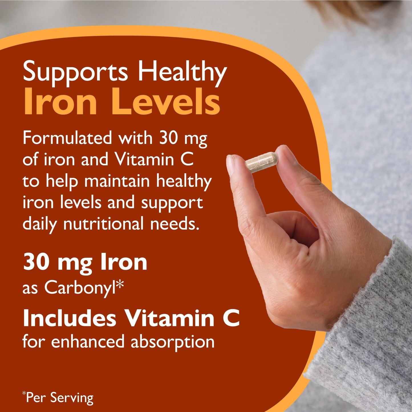 Celebrate Bariatric Supplements Iron Supplement with Vitamin C 90 Capsules