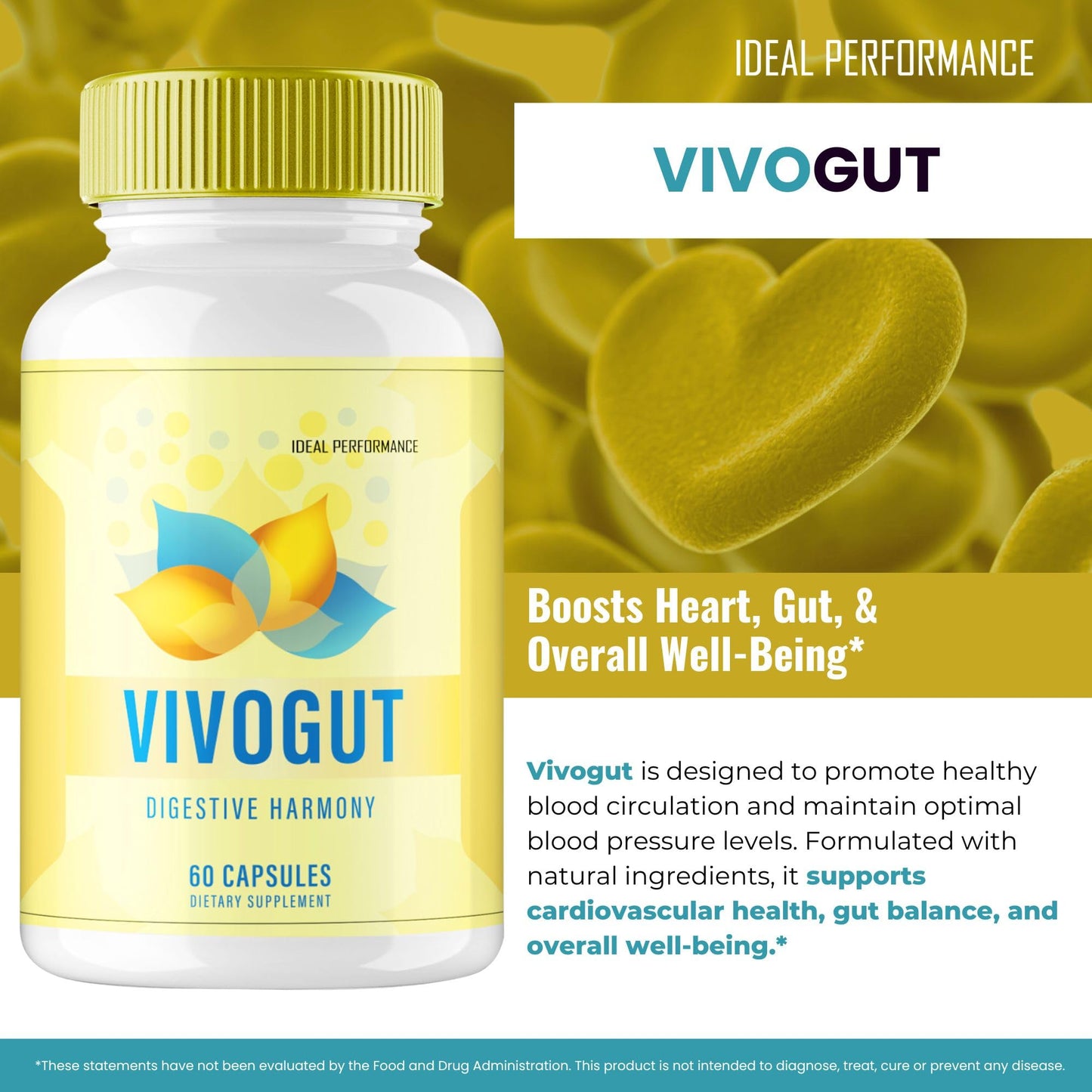IDEAL PERFORMANCE VivoGut Blood Capsules 60 Capsules