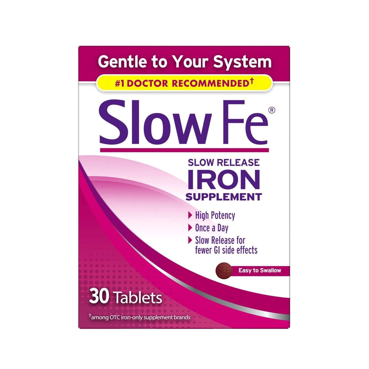 Slow Fe Slow Release Iron Supplement Tablets, Pack of 4