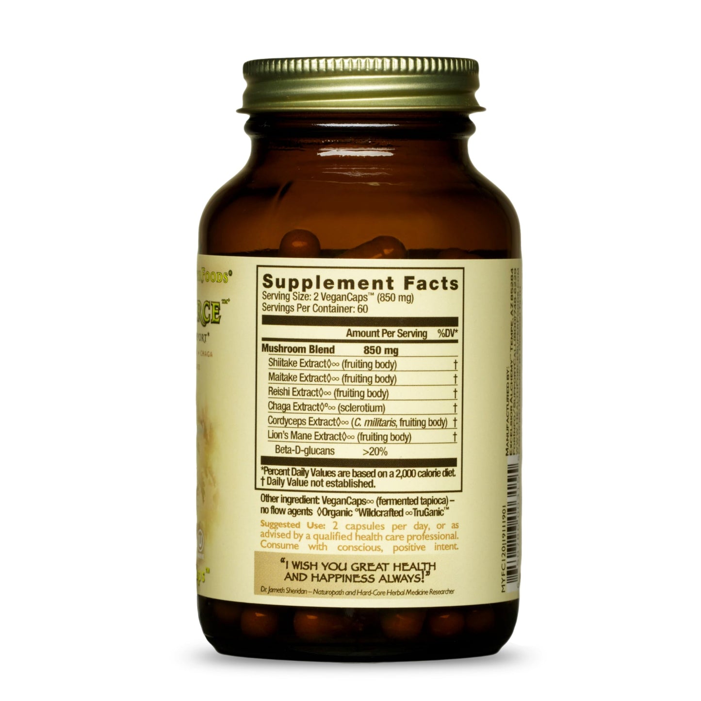 HEALTHFORCE SUPERFOODS MycoForce Capsules 120 Capsules