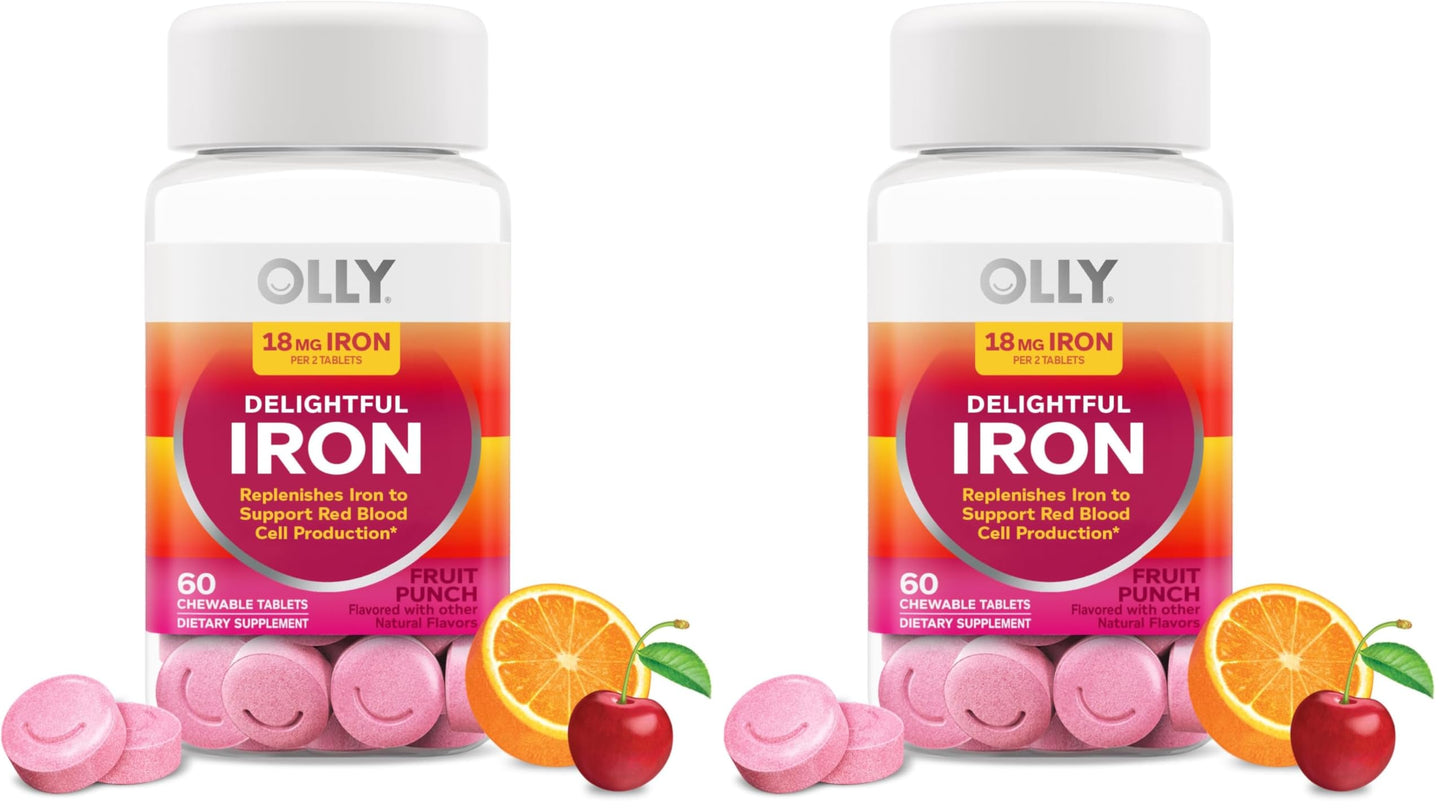 OLLY Delightful Iron Chewable Tablet 120 Tablets