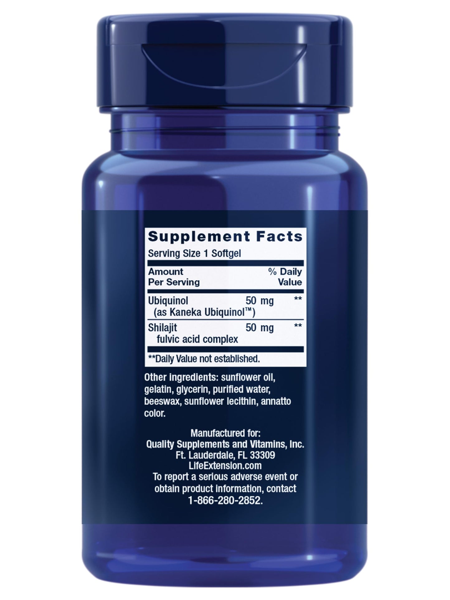 Life Extension Super Ubiquinol CoQ10 with Enhanced Mitochondrial Support Softgels, 30 Count