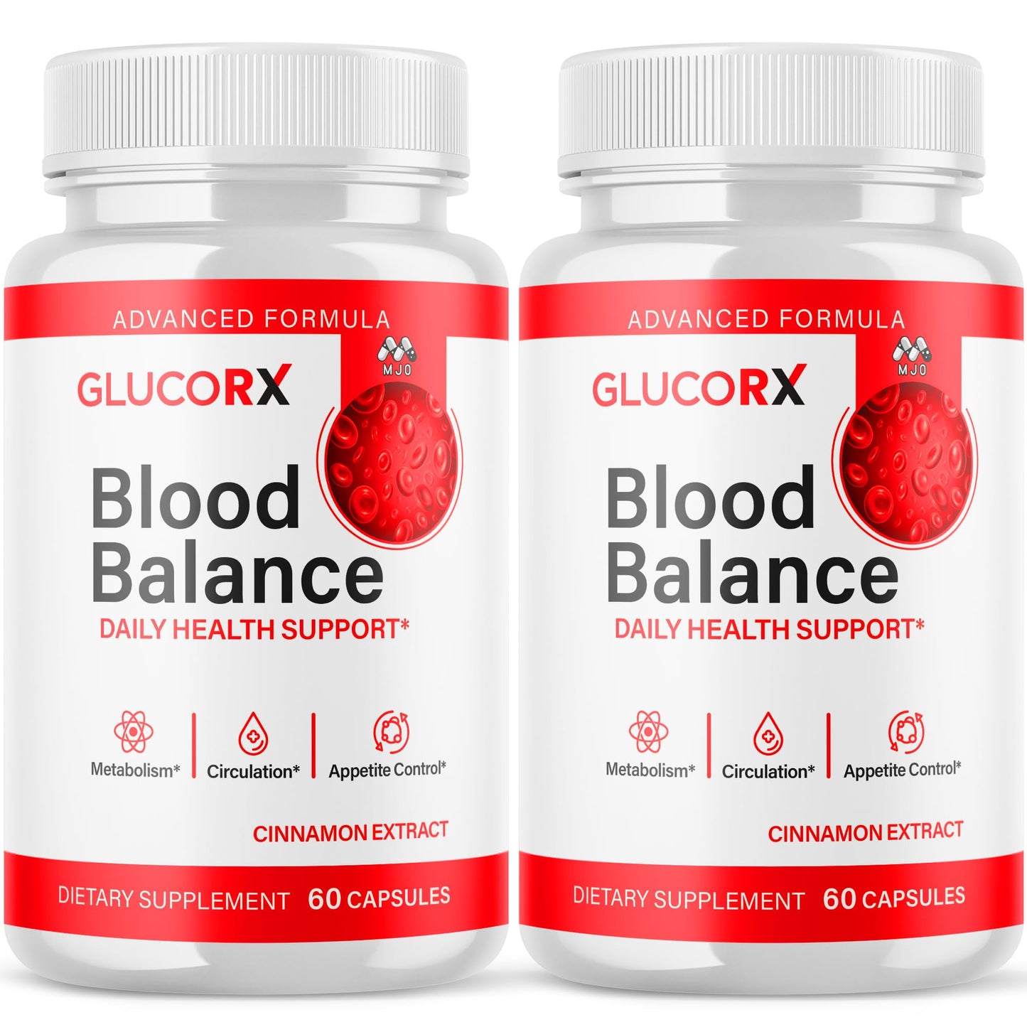 MJO GlucoRX Blood Balance Capsules 120 Capsules