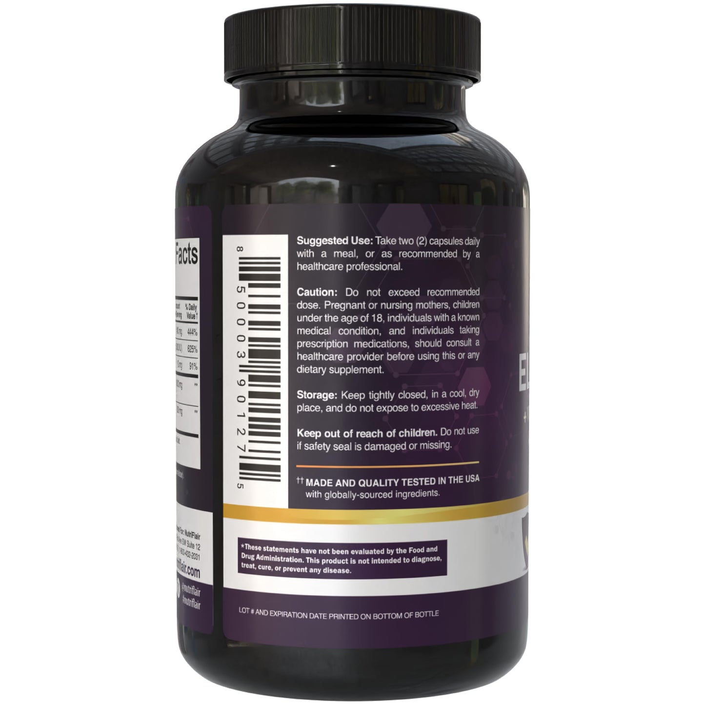 NutriFlair Sambucus Elderberry Capsules 120 Capsules
