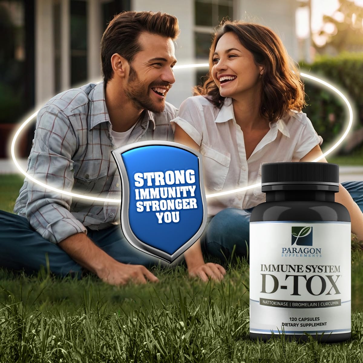 Paragon Supplements Spike Protein Removal - Original Spike Detox Formula with Nattokinase, Bromelain & Curcumin - 3-in-1 Immune System Supplement, 120 Capsules
