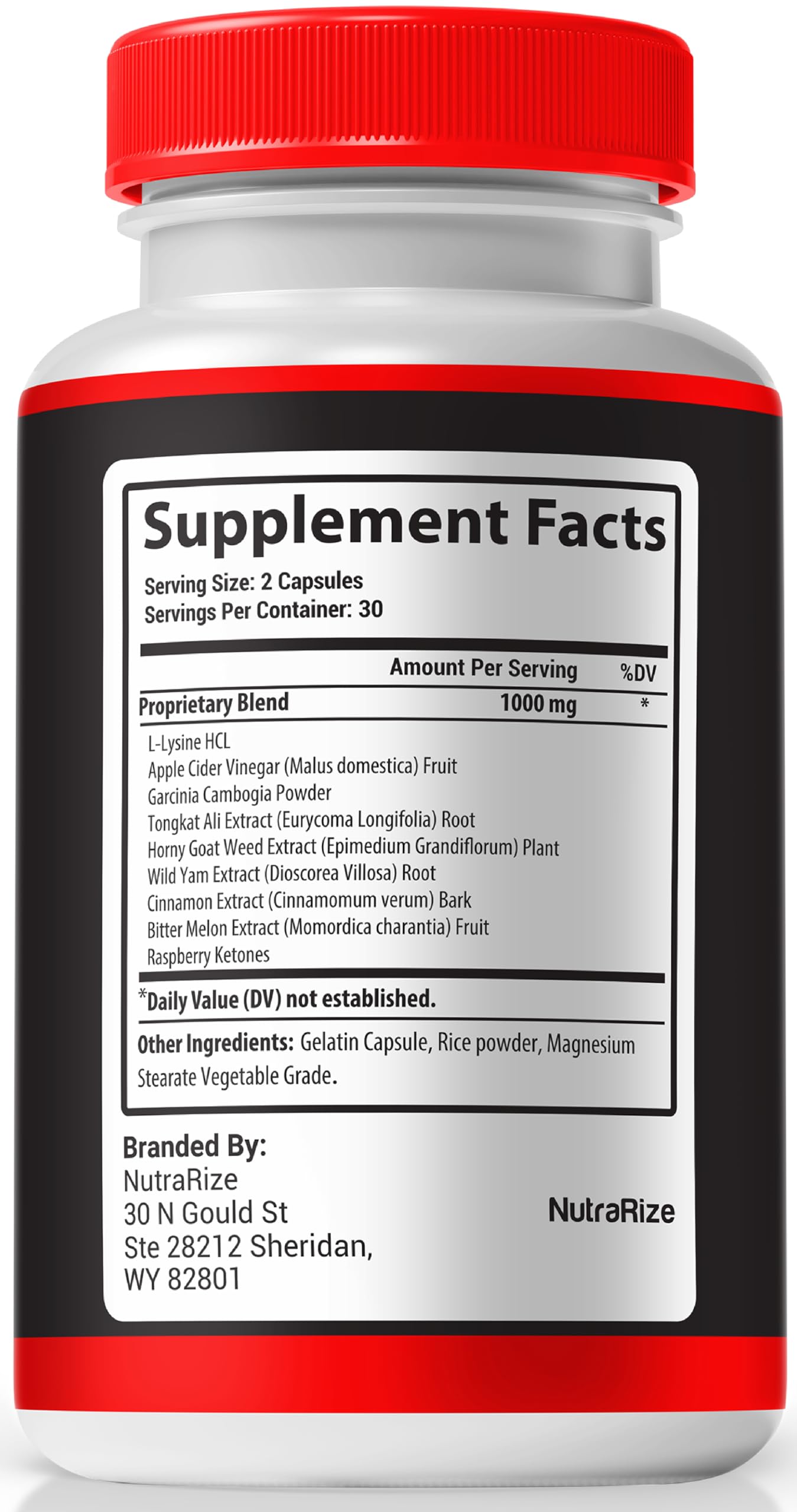 NutraRize ErecBoost Capsules 60 Count