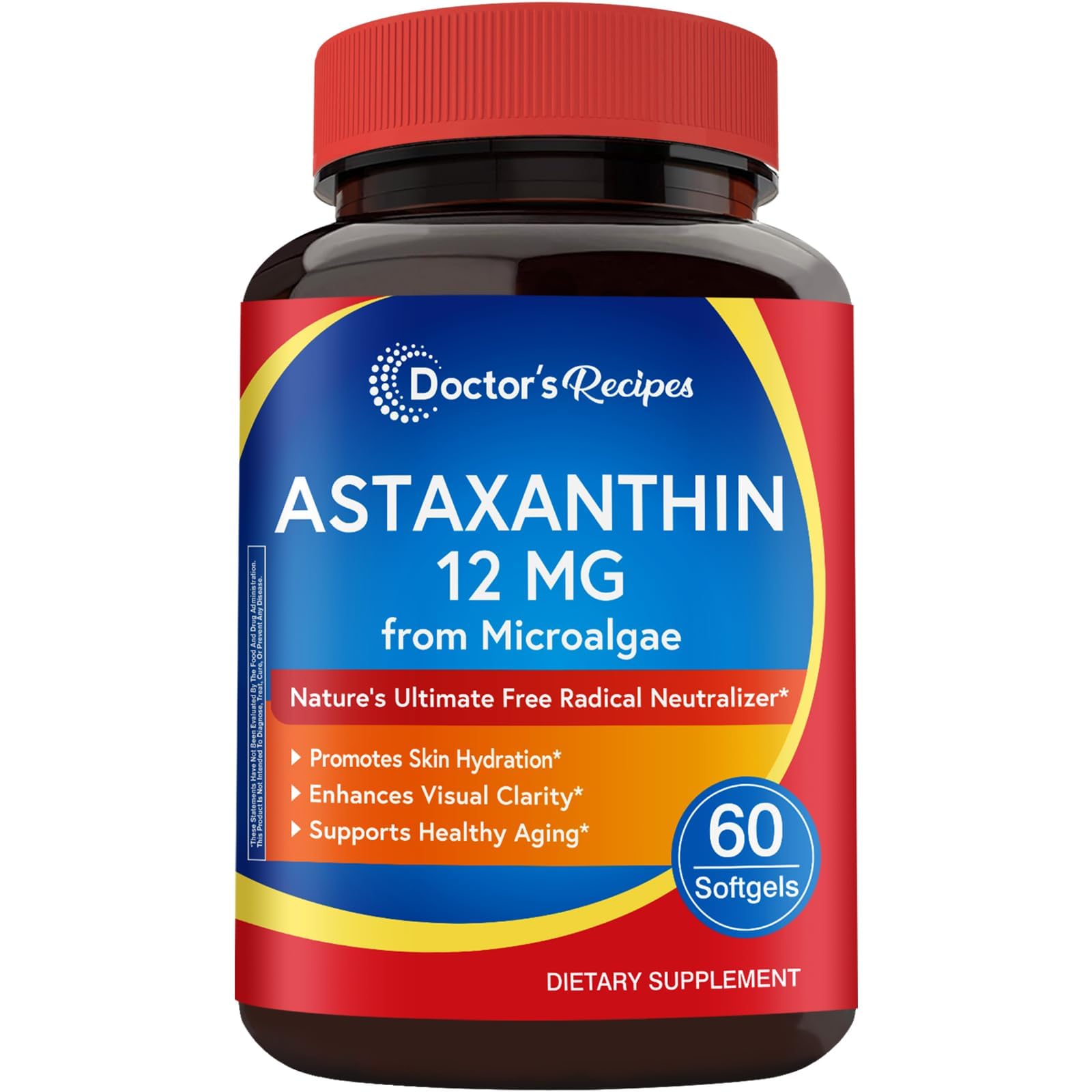 Doctor's Recipes Astaxanthin 12 mg Softgels 60