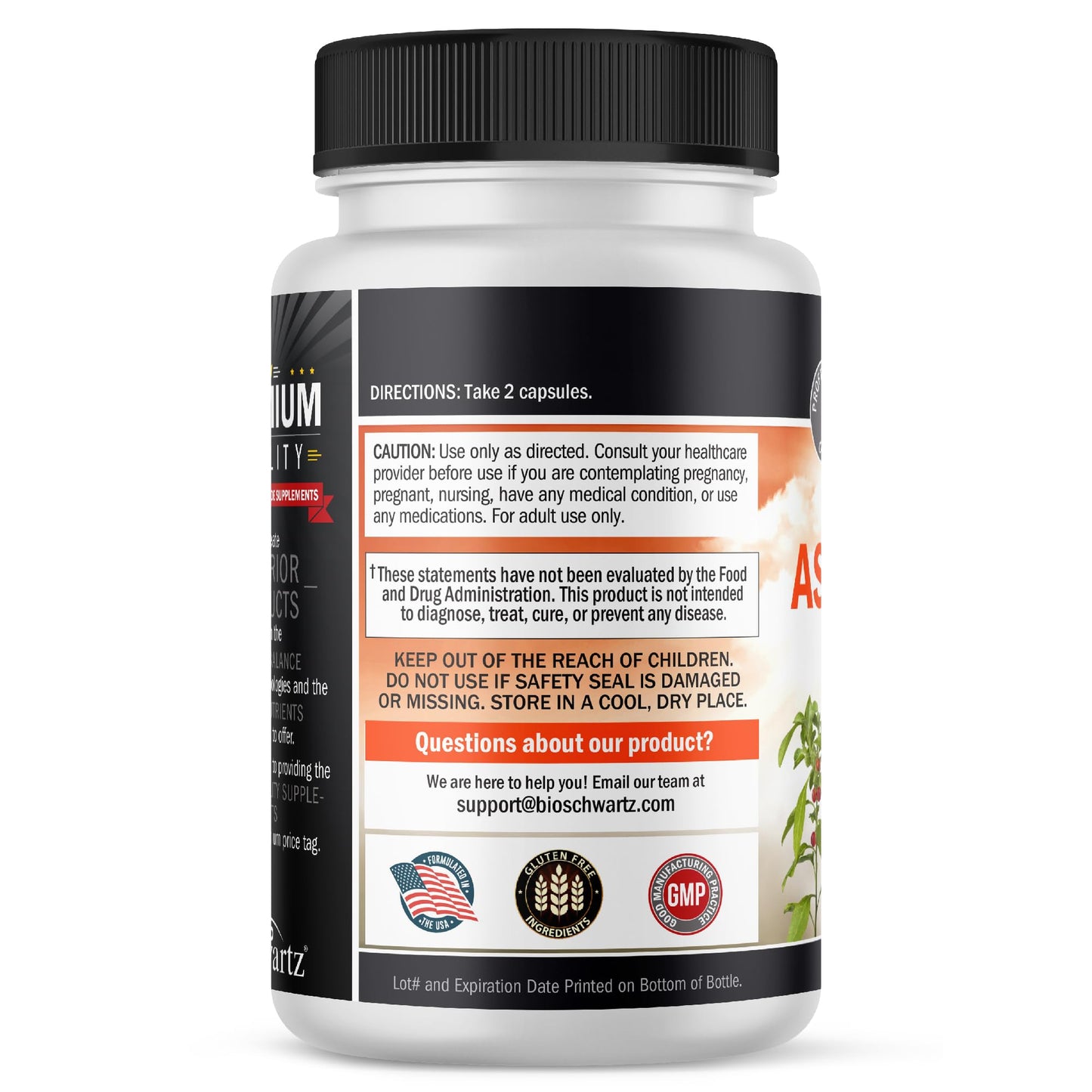 BioSchwartz Ashwagandha 500mg Capsule, 120 Count